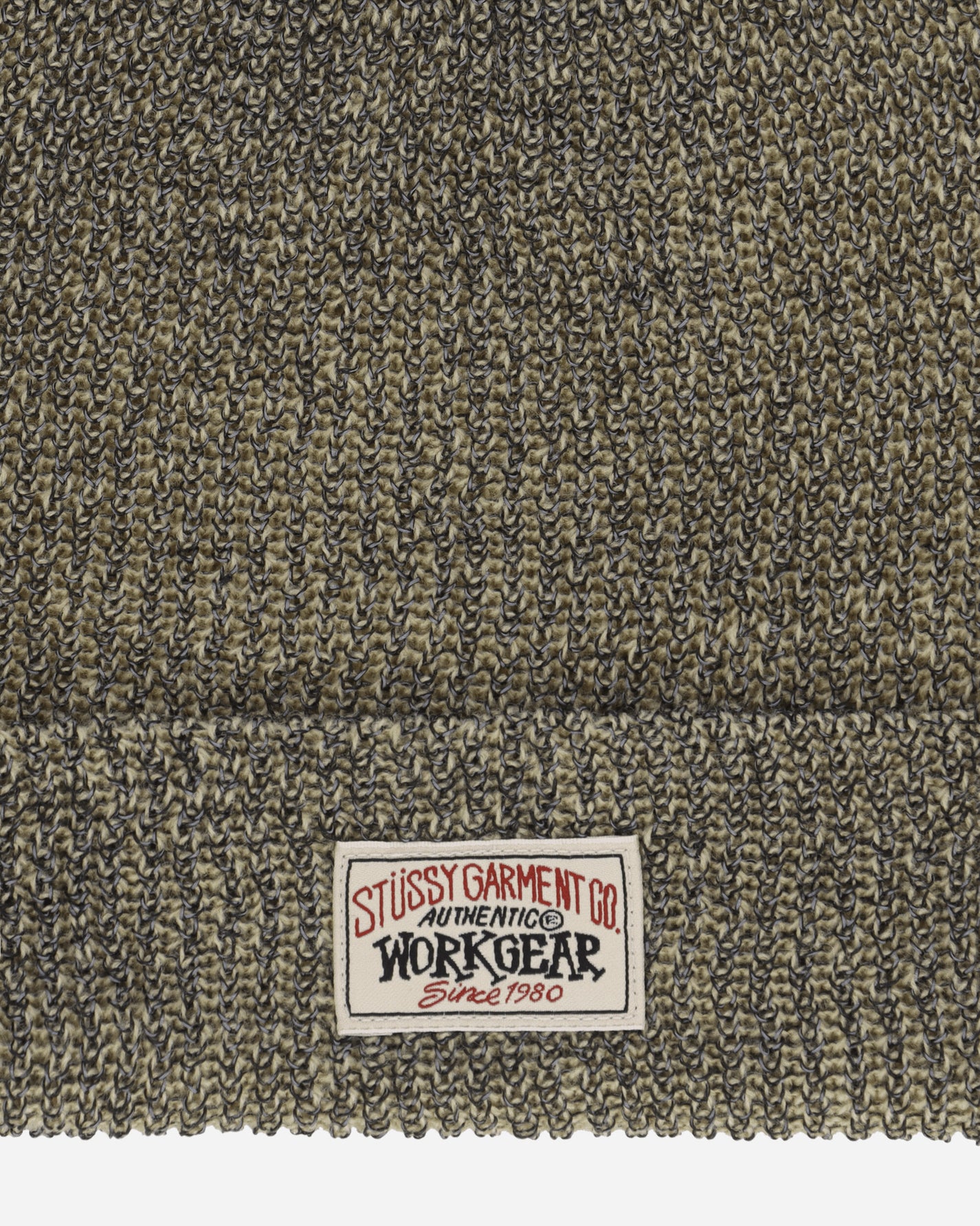 Stüssy Cuff Beanie Reflective Khaki Hats Beanies 1321223SJ 1007