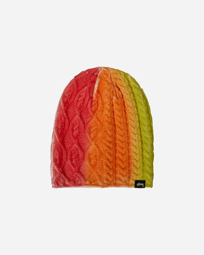 Stüssy Spray Multi Knit Beanie Orange Multi Hats Beanies 1321203 2530