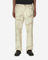 Stüssy Distressed Canvas Big Ol Jean Khaki Pants Denim 116639 KHAK