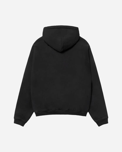 Stüssy Stu Applique Hood Black Sweatshirts Hoodies 118578 0001