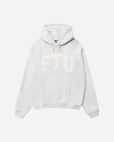 Stüssy Stu Applique Hood Ash Heather Sweatshirts Hoodies 118578 0062