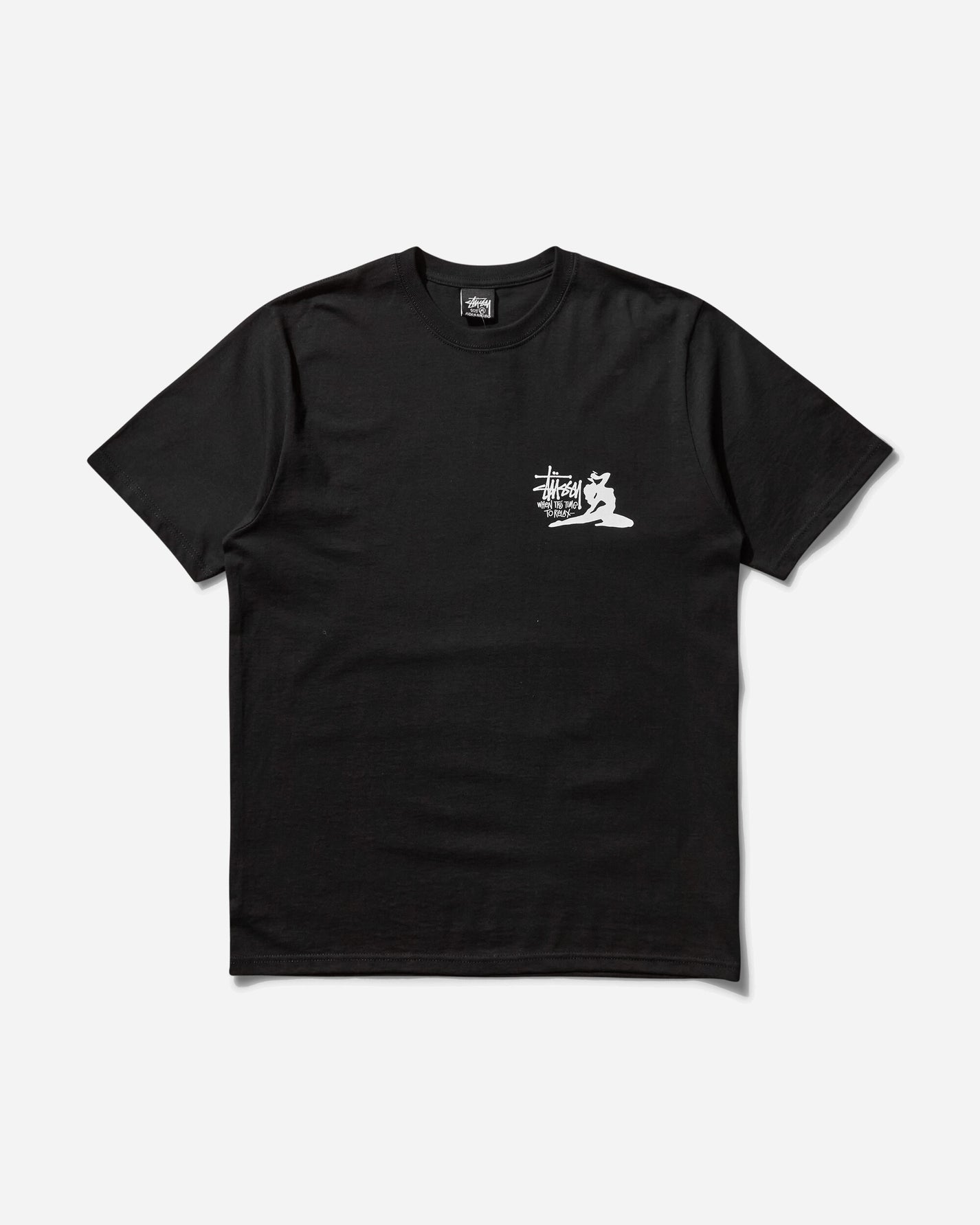 Stüssy Relax Tee Black T-Shirts Shortsleeve 1905055SJ 0001