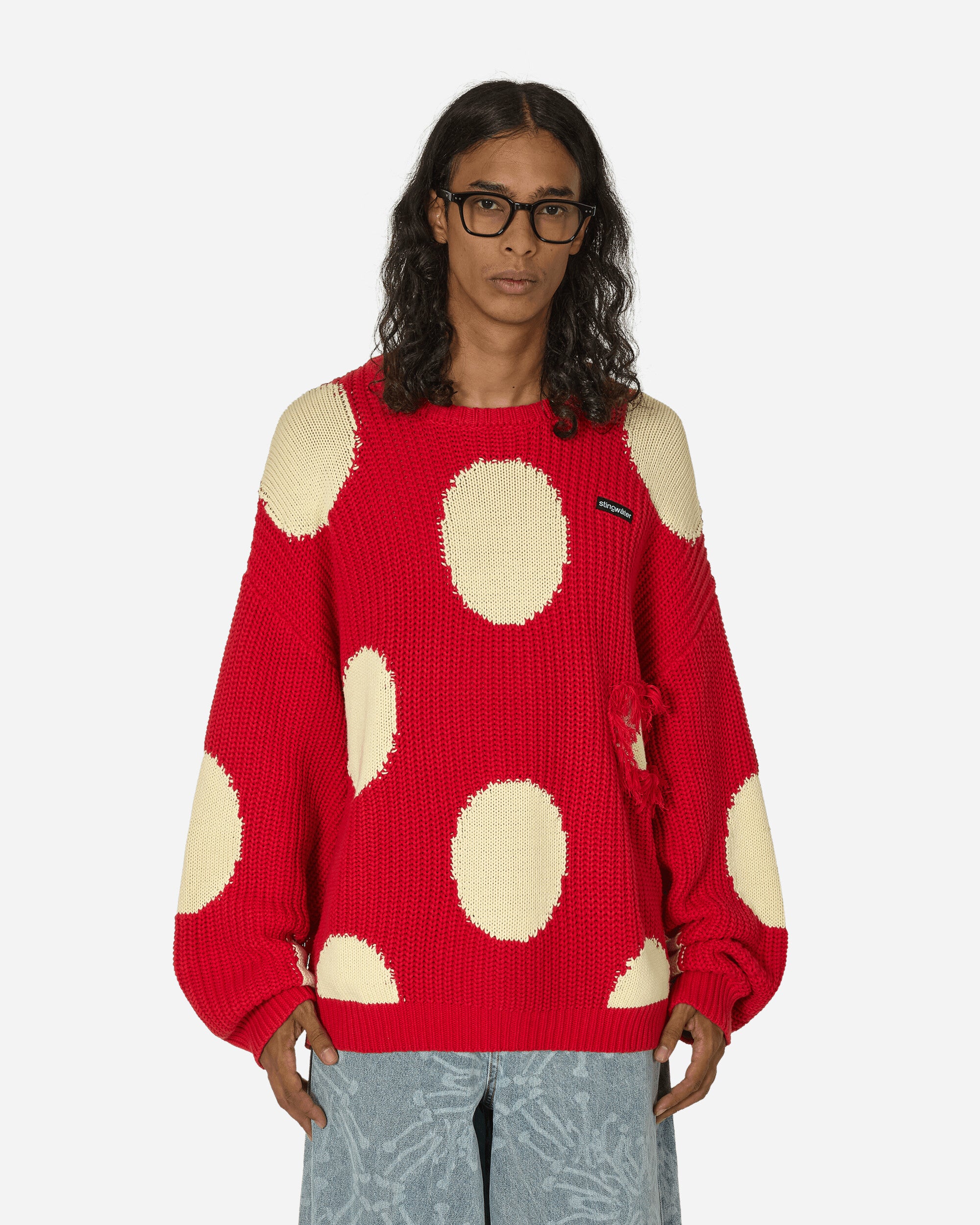 Stingwater Mashroom Knit Sweater Red Knitwears Sweaters MASHROOMKNIT RED