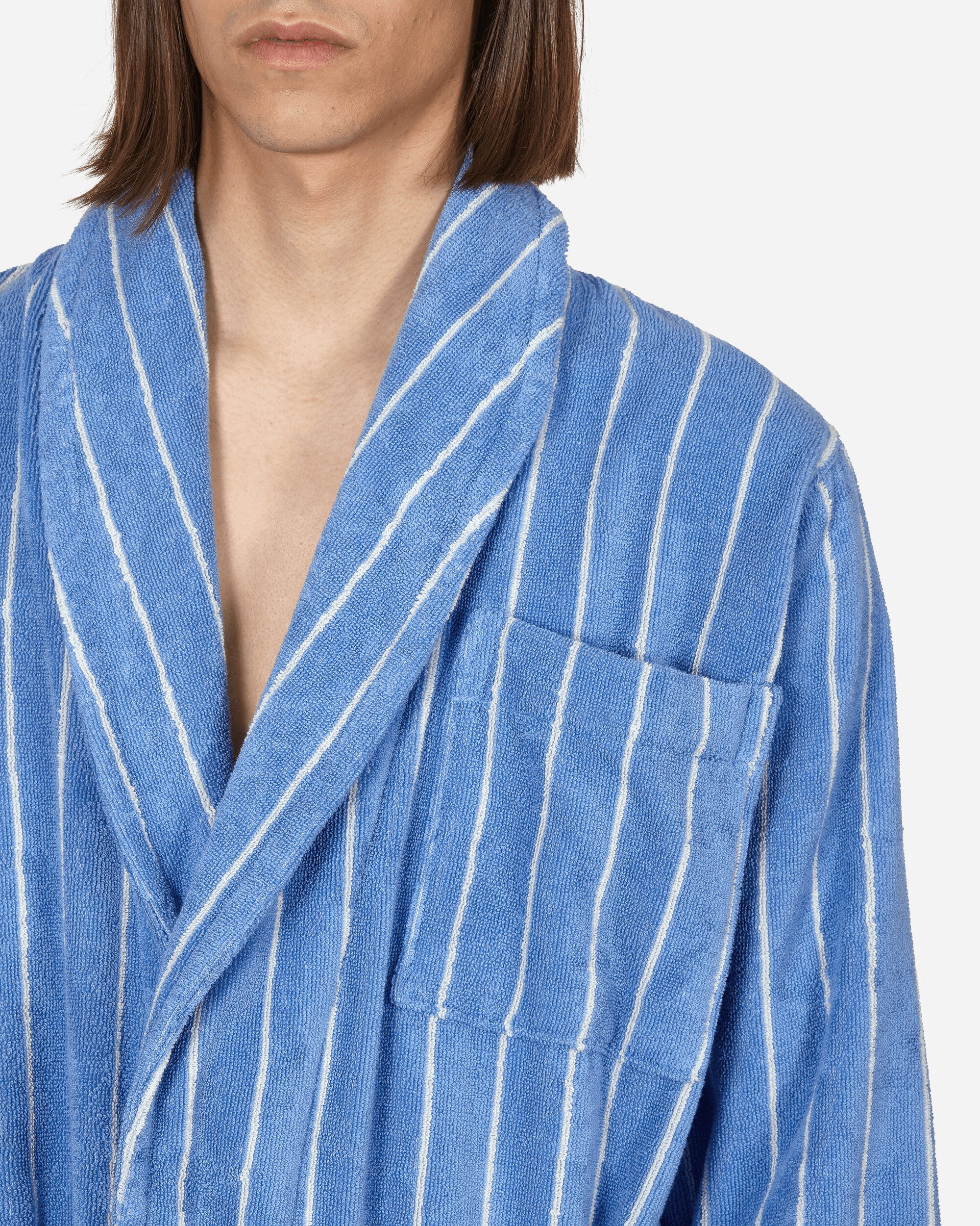 Tekla Classic Bathrobe Marseille Blue Stripes Underwear Pajamas CB MA