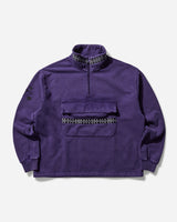 The Trilogy Tapes Ttt Pulse Tape Funnel Neck Crew Purple Sweatshirts Zip-Ups PN24046 PURPLE