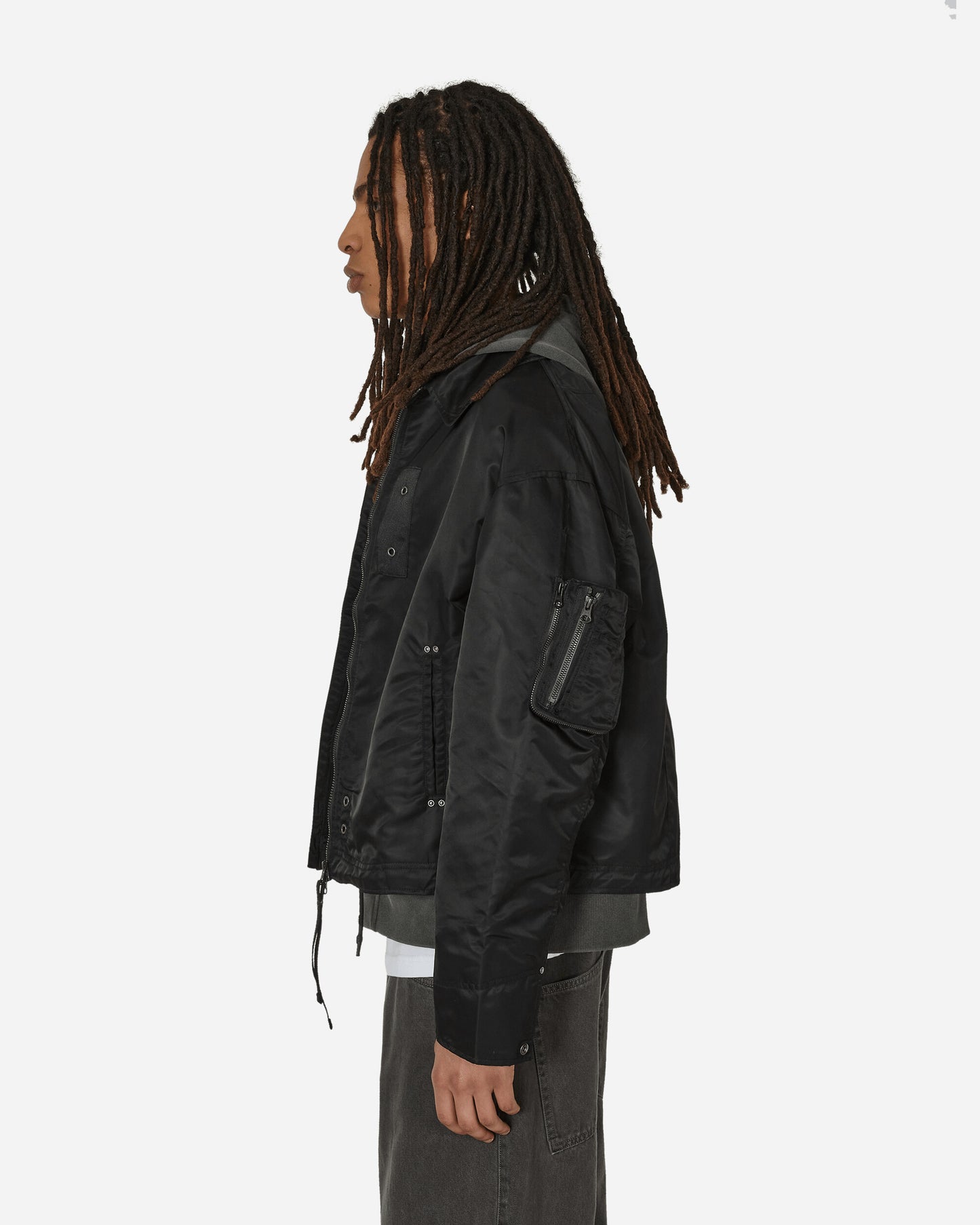 Unaffected Flight Jacket Black Coats and Jackets Jackets UN24SSJK04 BLACK