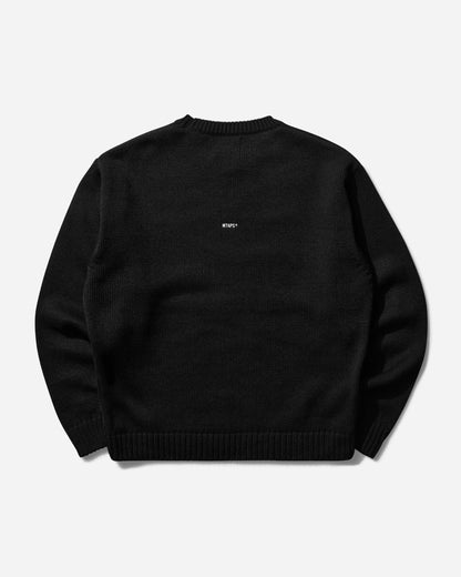 WTAPS Knit 04 Black Knitwears Sweaters 242MADT-KNM04 001