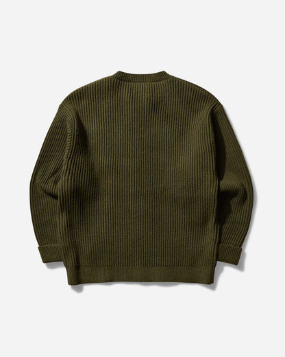 WTAPS Knit 06 Olive Drab Knitwears Sweaters 242MADT-KNM06 002