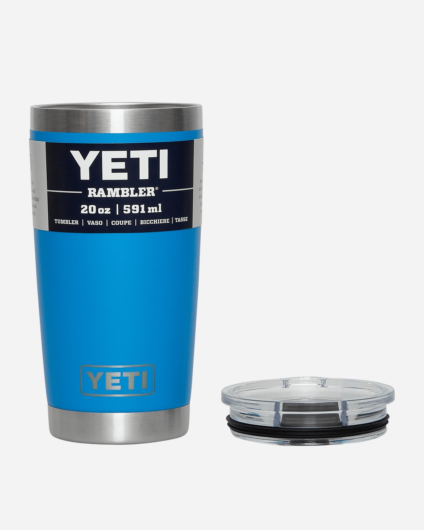 YETI Rambler 20oz Stackable Cup Big Wave Blue Equipment Bottles and Bowls 0305 BWB