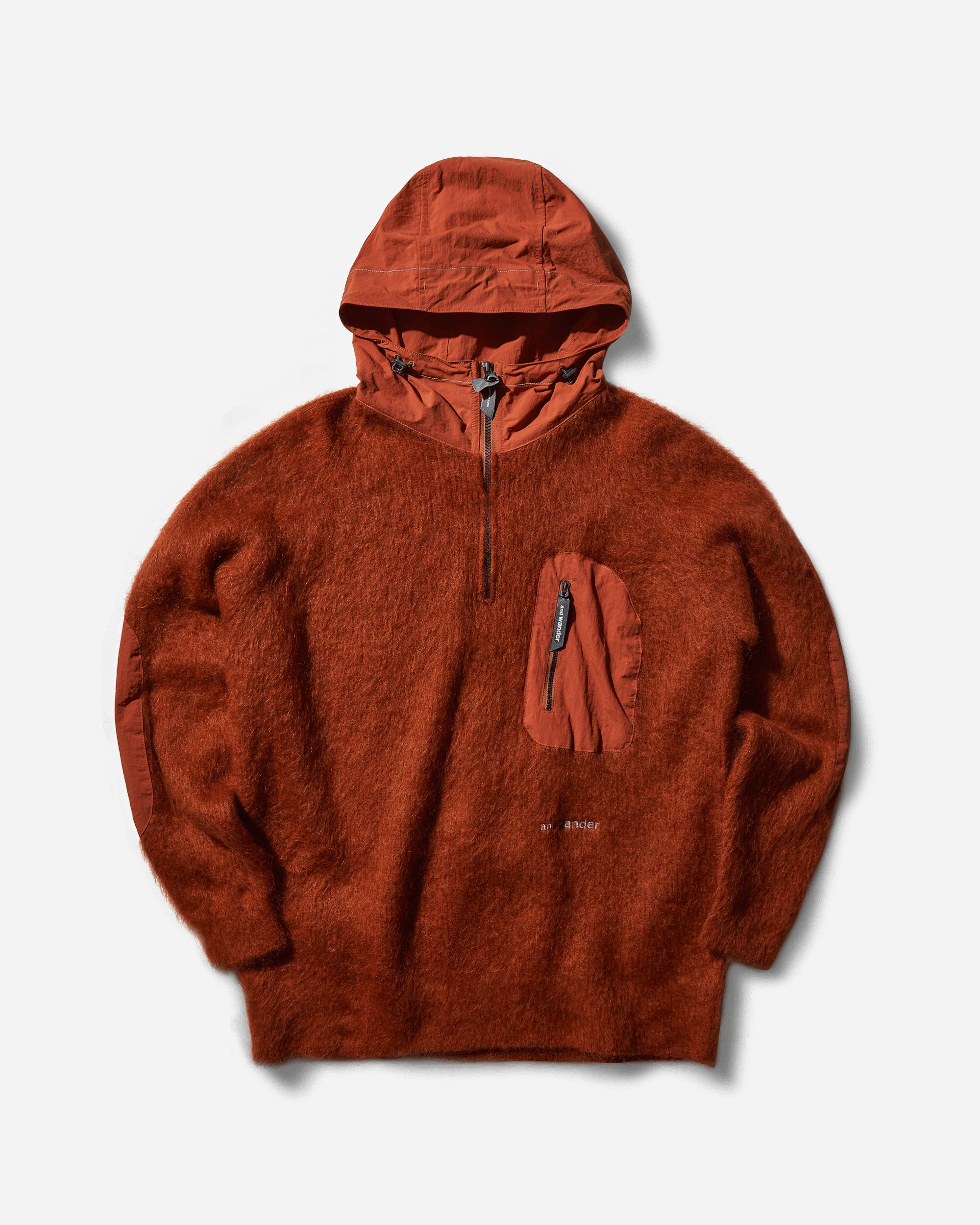 and wander 58 Mohair Wool Knit Hoodie orange Sweatshirts Hoodies 5744284156 150