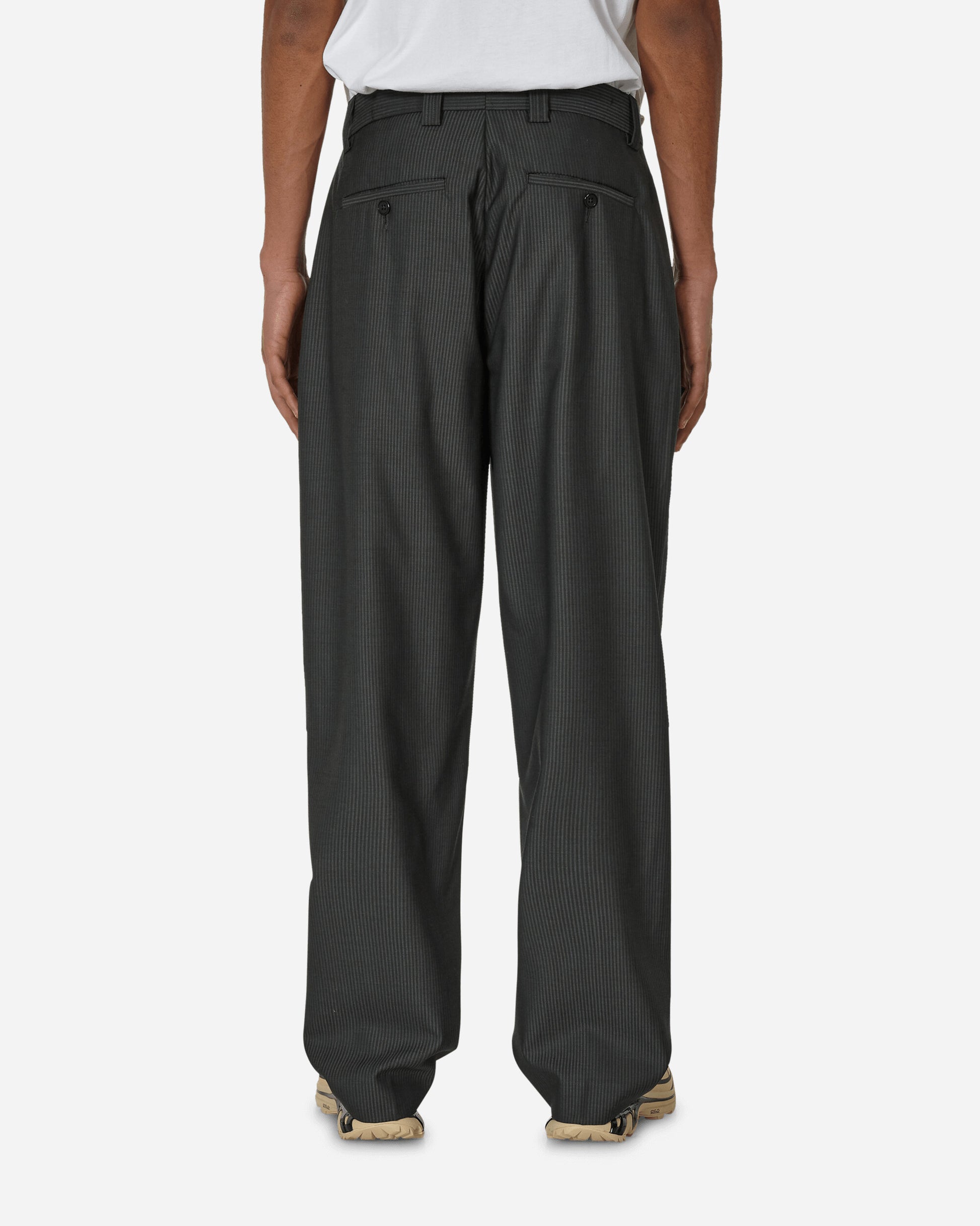 mfpen Studio Trousers Grey Stripe Pants Casual M124-41  1