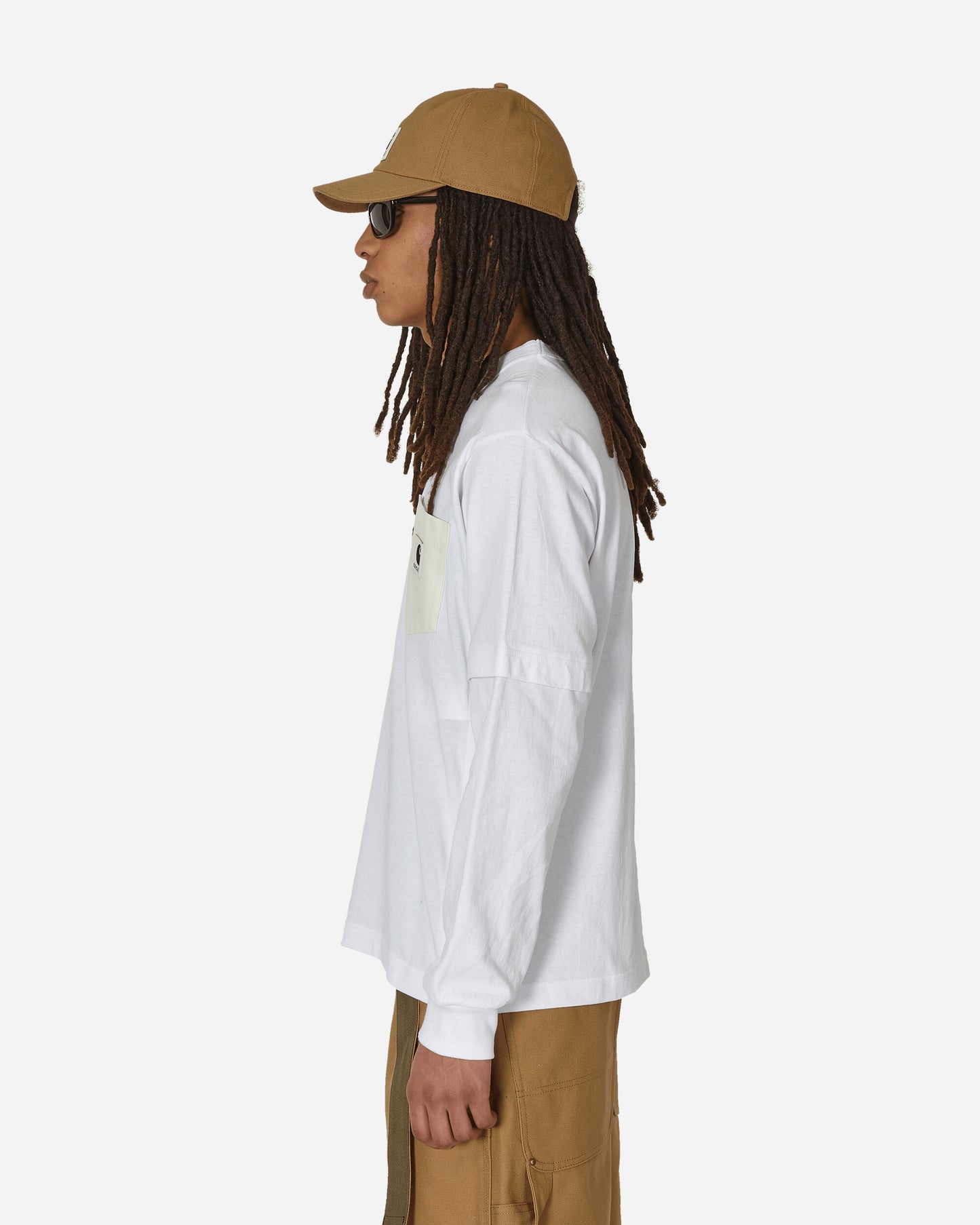 sacai Sacai X Carhartt Wip L/S T-Shirt White T-Shirts Longsleeve 24-0726S 101