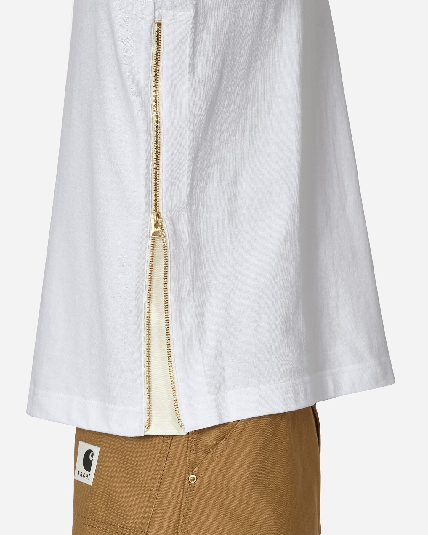 sacai Sacai X Carhartt Wip L/S T-Shirt White T-Shirts Longsleeve 24-0726S 101