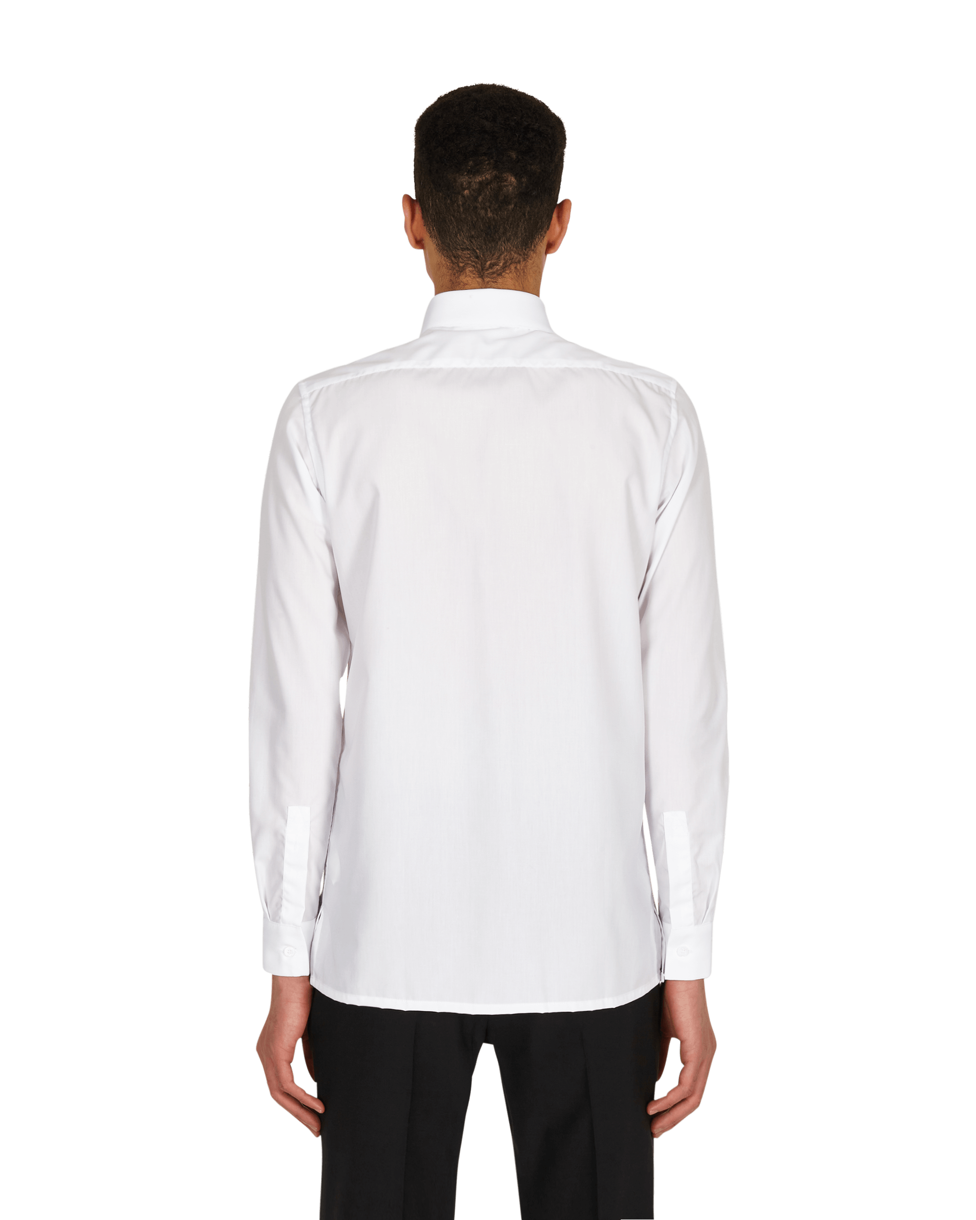 1017 Alyx 9SM Metal Logo Button Down White Shirts Longsleeve AAMSH0118FA01 WTH0001
