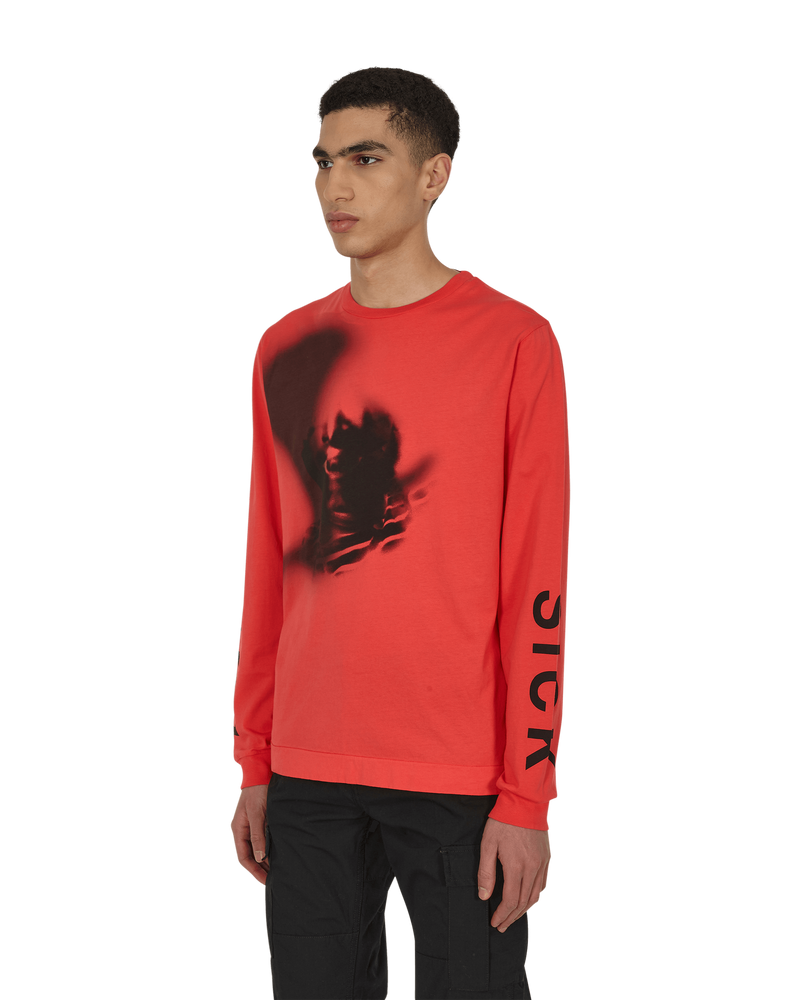 1017 Alyx 9SM Treated Infra Red T-Shirts Longsleeve AAMTS0267FA01 RED0005