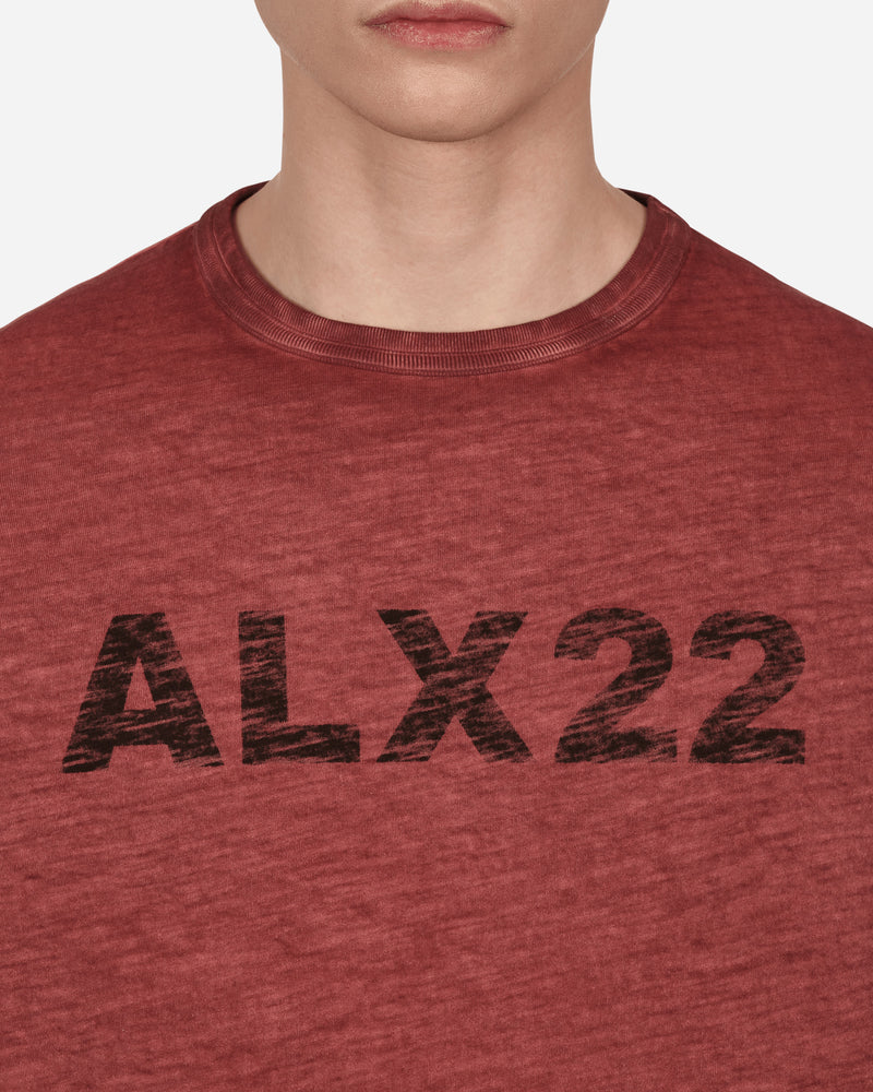 1017 Alyx 9SM Ss Tee Syrah T-Shirts Shortsleeve AXMTS0308FA01 RED0001