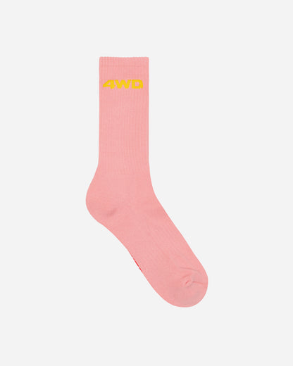 4 Worth Doing 4Wd Logo Socks Pink Underwear Socks 4WDSS23SC1 PINK