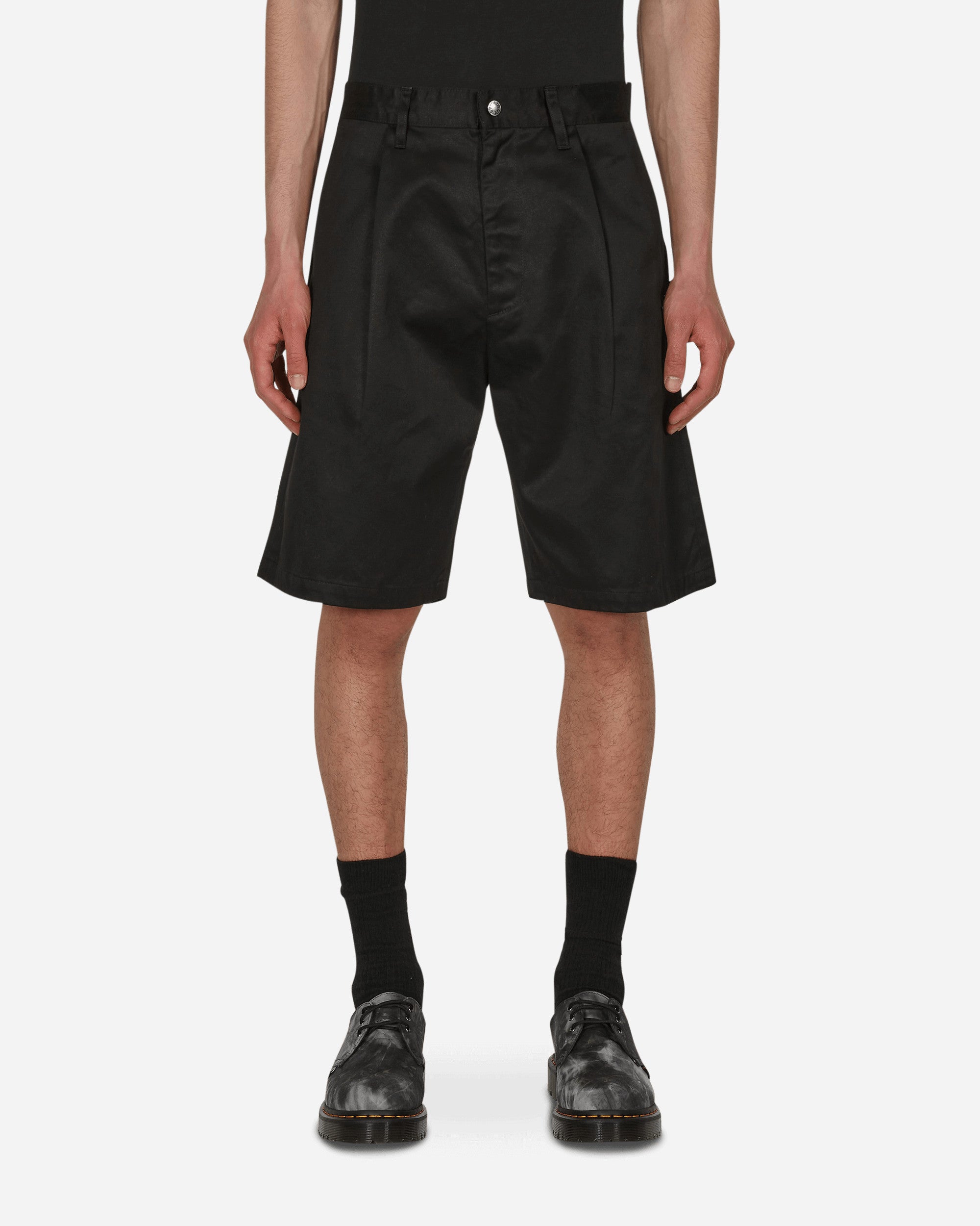 A Bathing Ape One Point Wide Fit Chino Black Shorts Short 1I30153021 BLACK