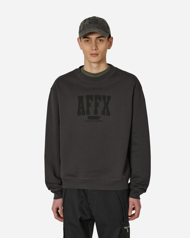 AFFXWRKS Varsity Sweatshirt Soft Black Sweatshirts Crewneck SS23SW01 SOFTBLACK