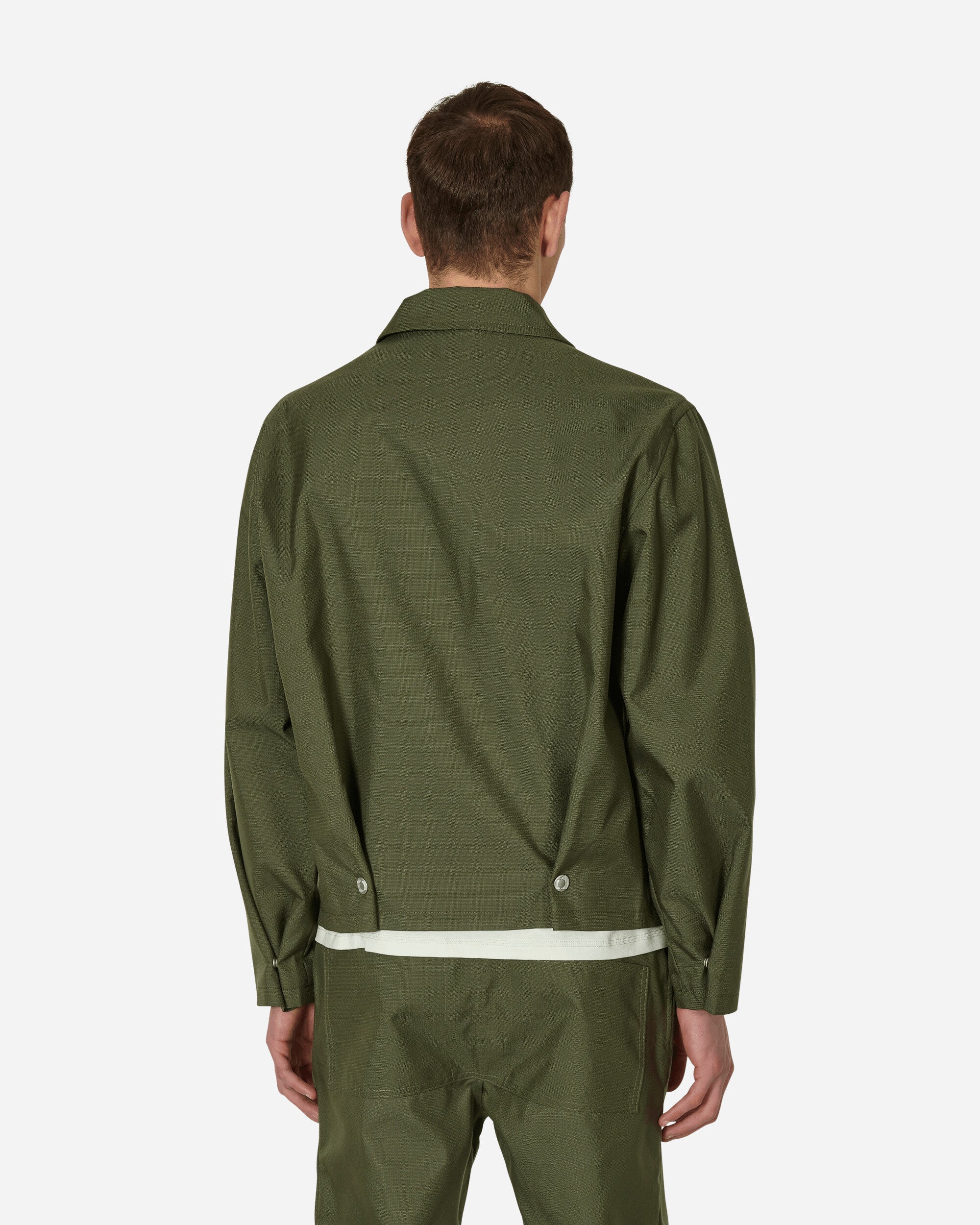 AFFXWRKS Pleat Bomber Green Ripstop Coats and Jackets Jackets SS23OW04 GREEN