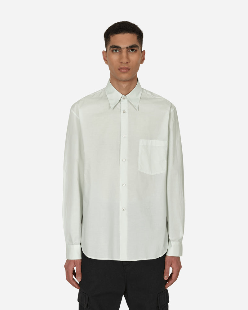 Acne Studios Sale Ls Cotton Poplin Shirt Pale Green Shirts Longsleeve BB0454- ABH
