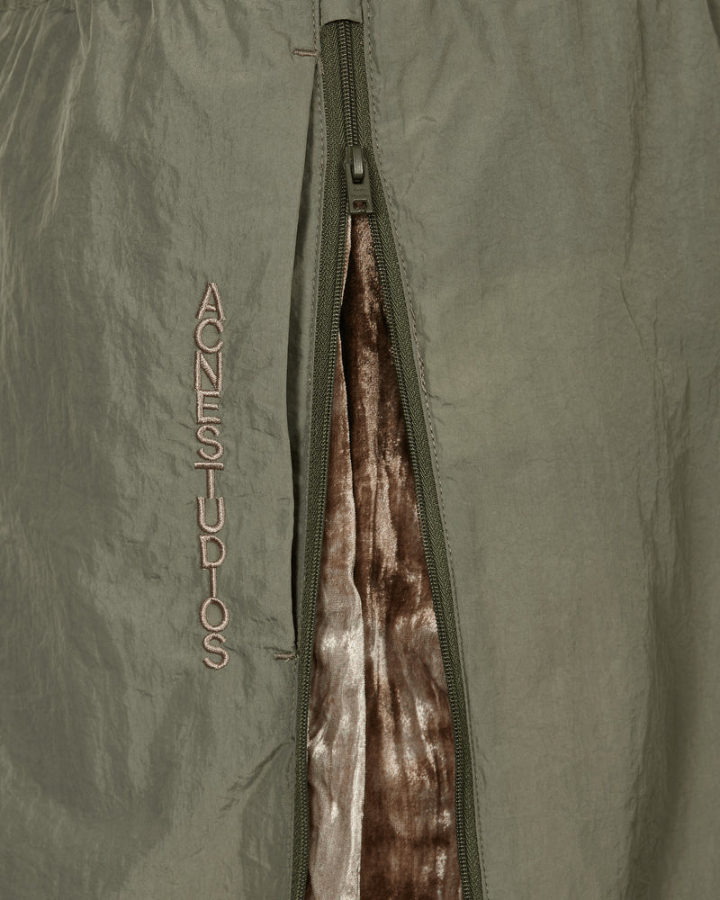 Acne Studios Paqis Crinkled Nylon Trousers Fox Grey Pants Trousers BK0467- AA8