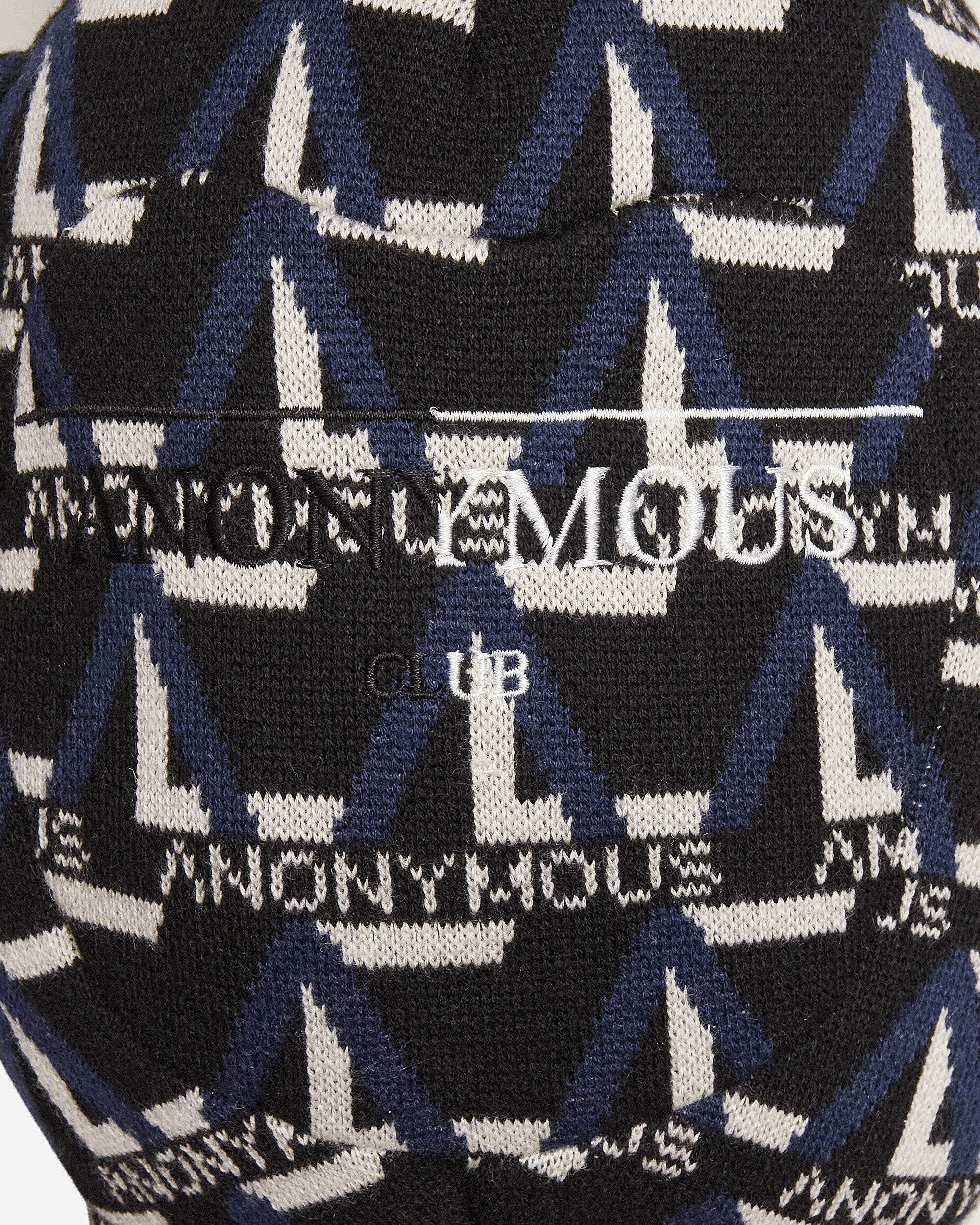 Anonymous Club Knit Lambchop Plushy Black Monogram Homeware Design Items Anon0062Black Black Monogram