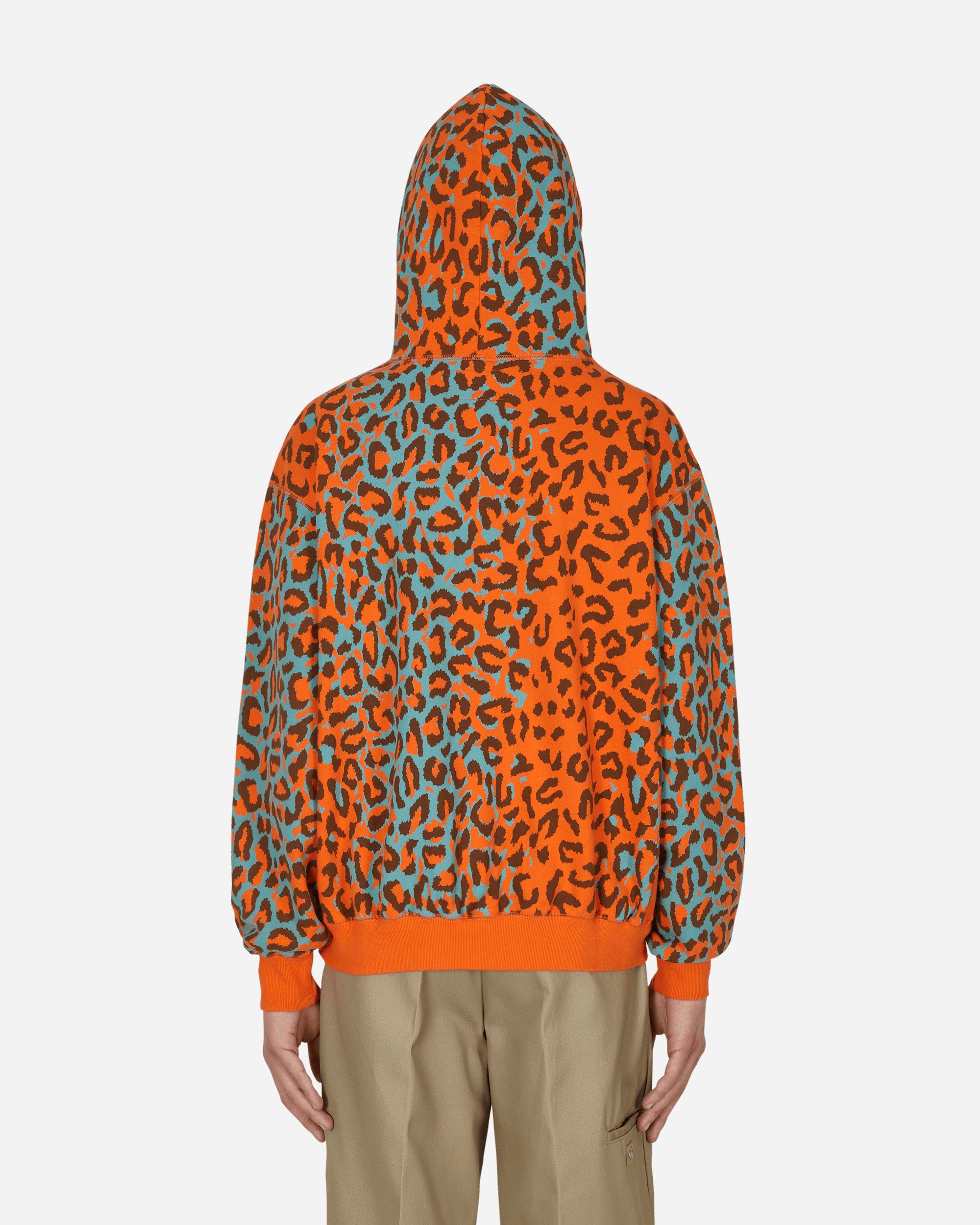 Awake NY Military Logo Embroidered Hoodie Printed Leopard Sweatshirts Hoodies AWK-SP22-HD001 PRINTEDLEOPARD