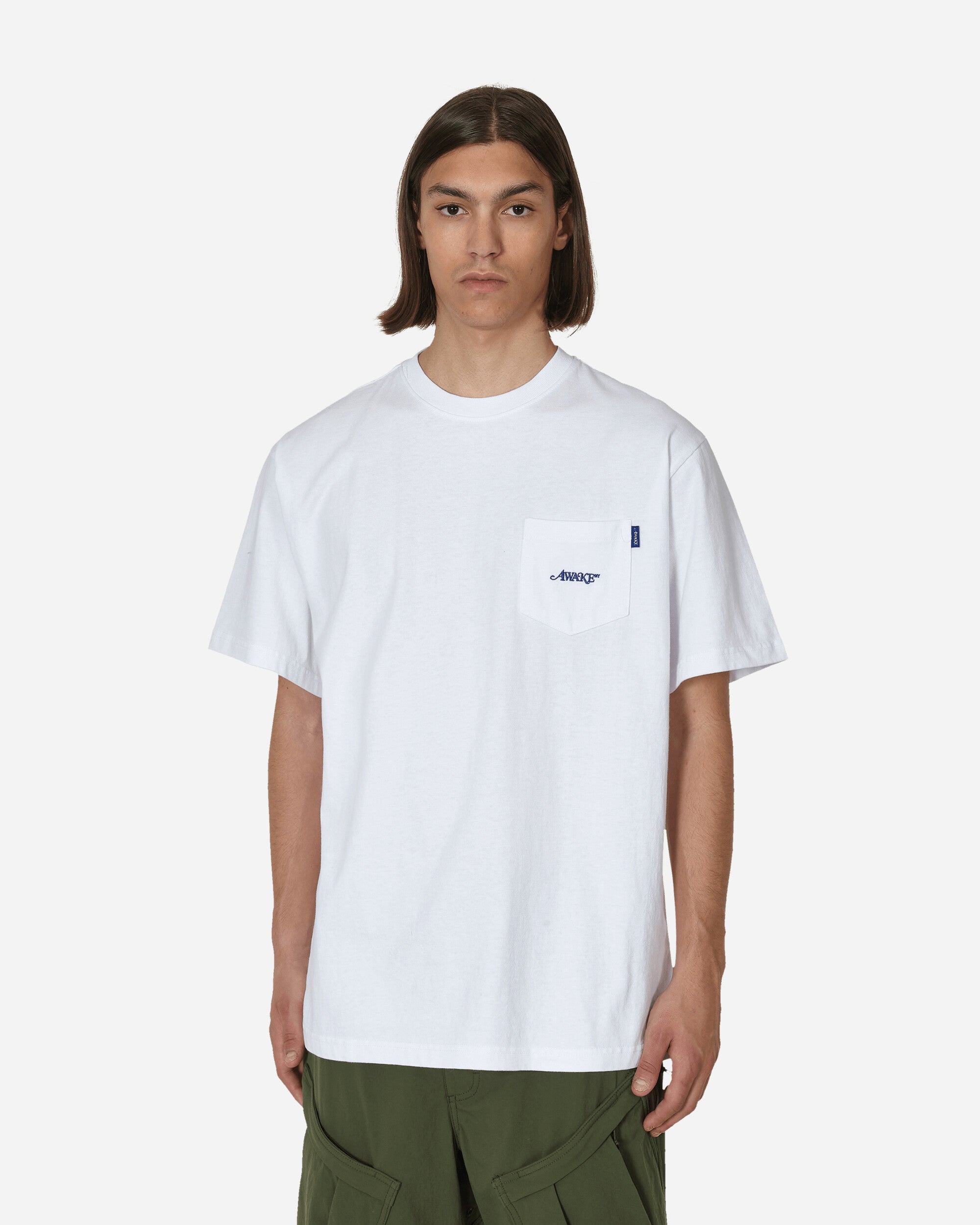 Classic Logo Embroidered Pocket T-Shirt White