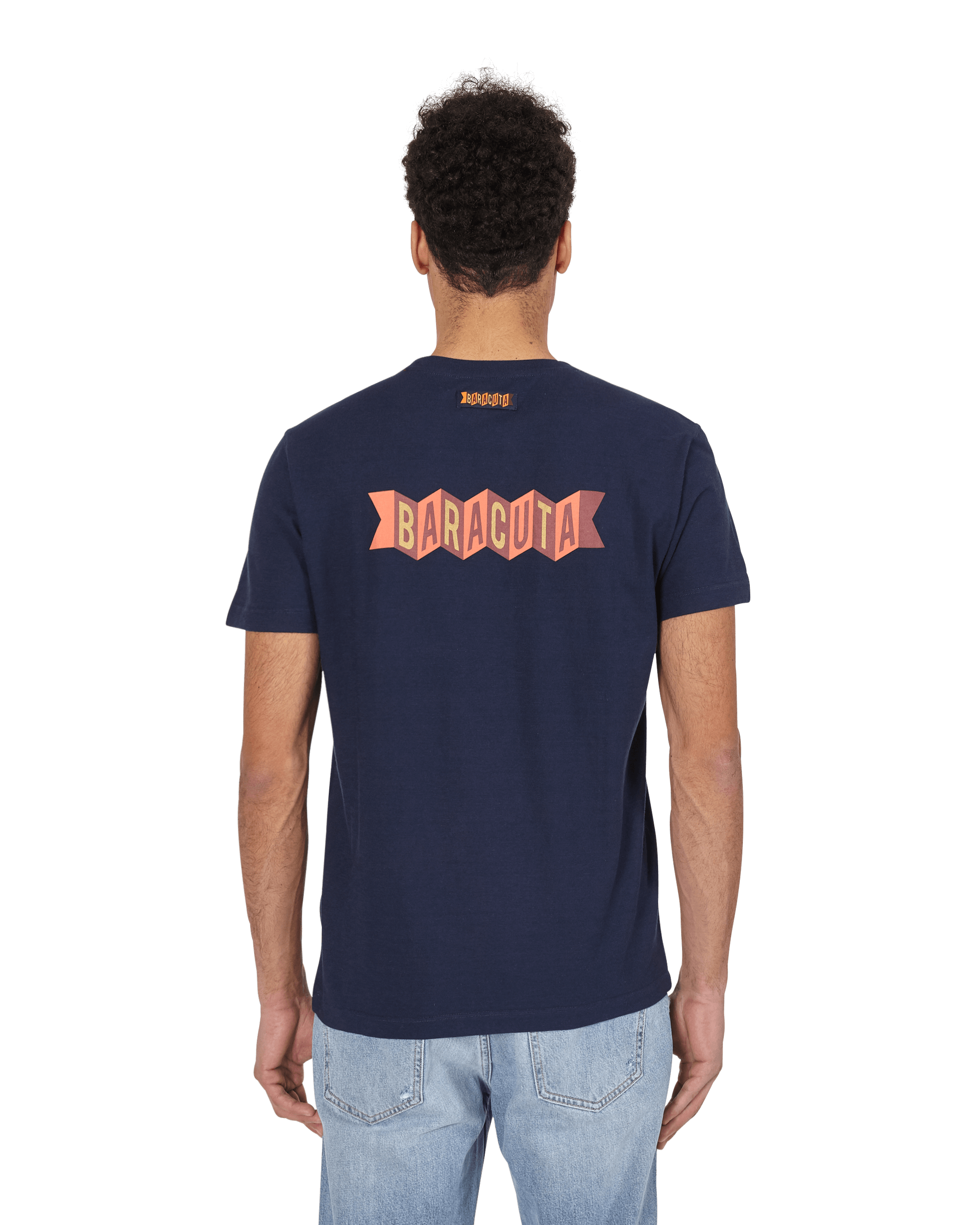 Baracuta Back Graphic Navy T-Shirts Shortsleeve BRTEE0003 309