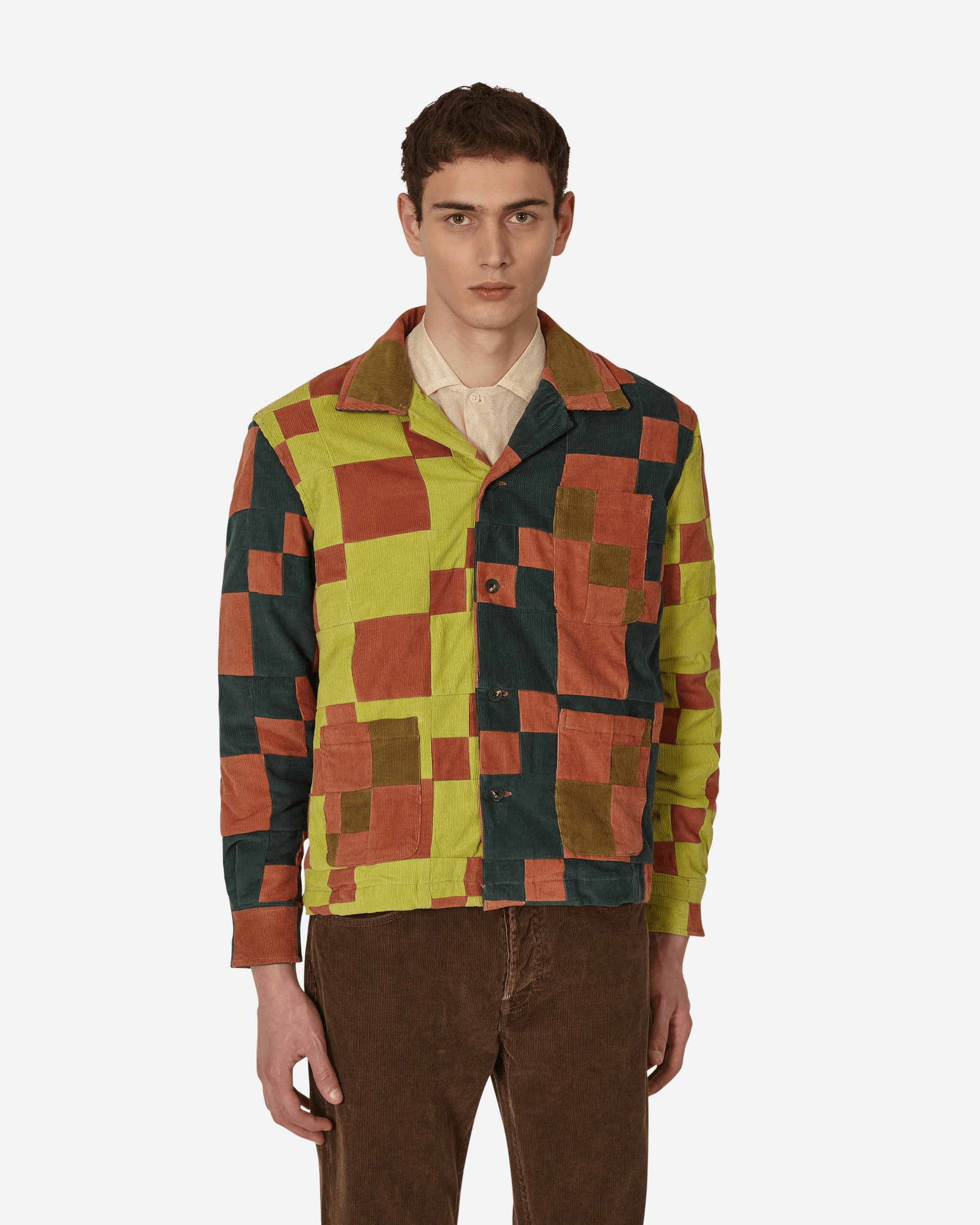 Corduroy Four Patch Overshirt Multicolor