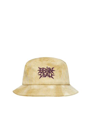 Brain Dead Spikey Bleached Gold Hats Caps BDF21H02001917 YL05