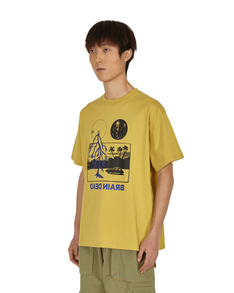 Brain Dead Cosmic T-Shirt Gold T-Shirts Shortsleeve BDF21T00001940 YL05