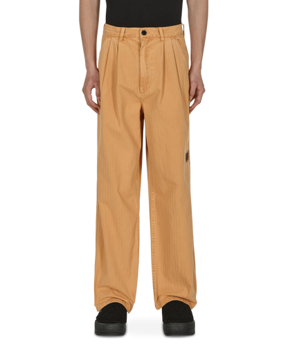 Brain Dead Livewire Pigment Dyed Herringbone Pant Squash Pants Trousers BDF21B04002030 OR03