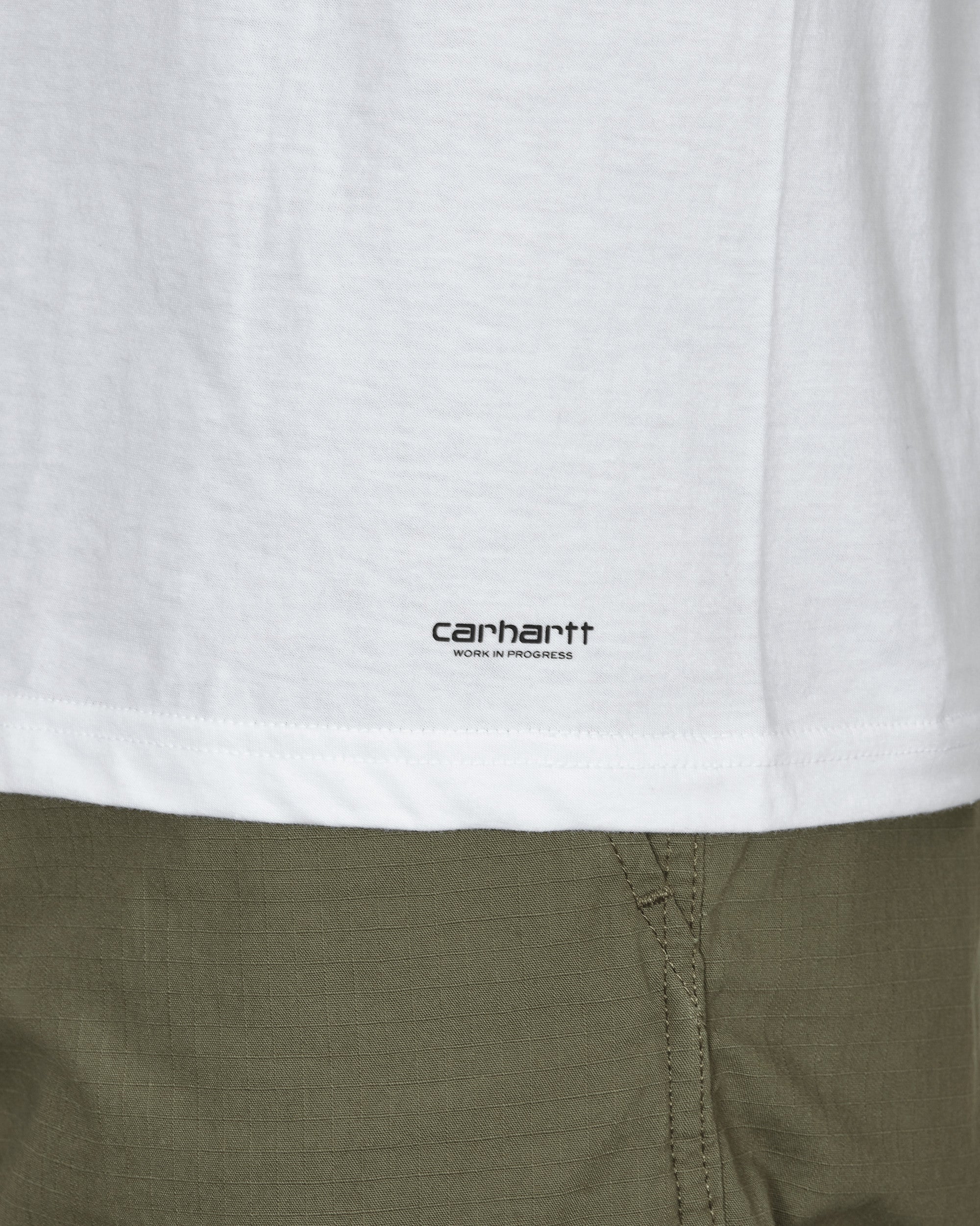Carhartt Wip Standard Crew Neck T-Shirt White/White T-Shirts Shortsleeve I029370 931.XX