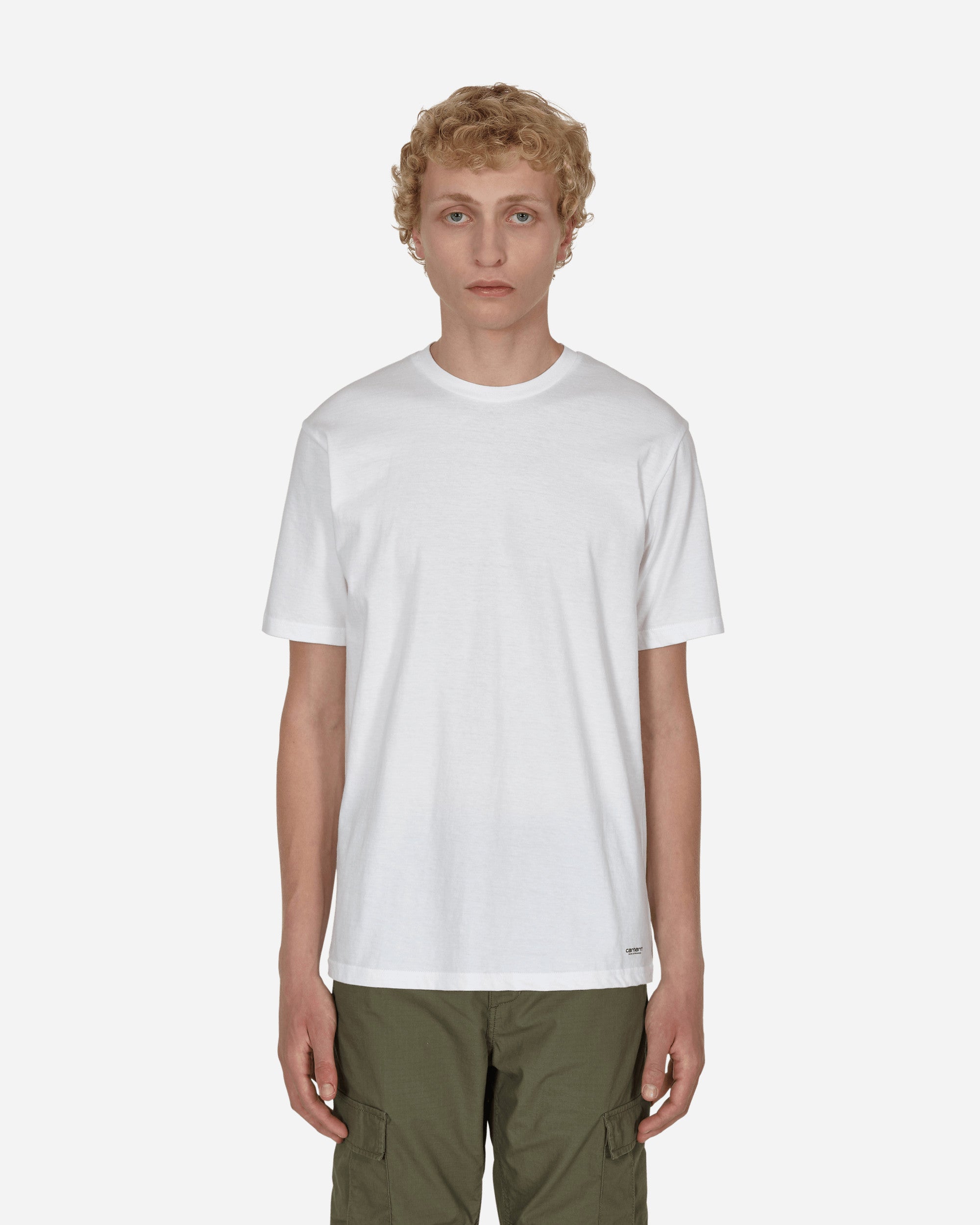 Carhartt Wip Standard Crew Neck T-Shirt White/White T-Shirts Shortsleeve I029370 931.XX