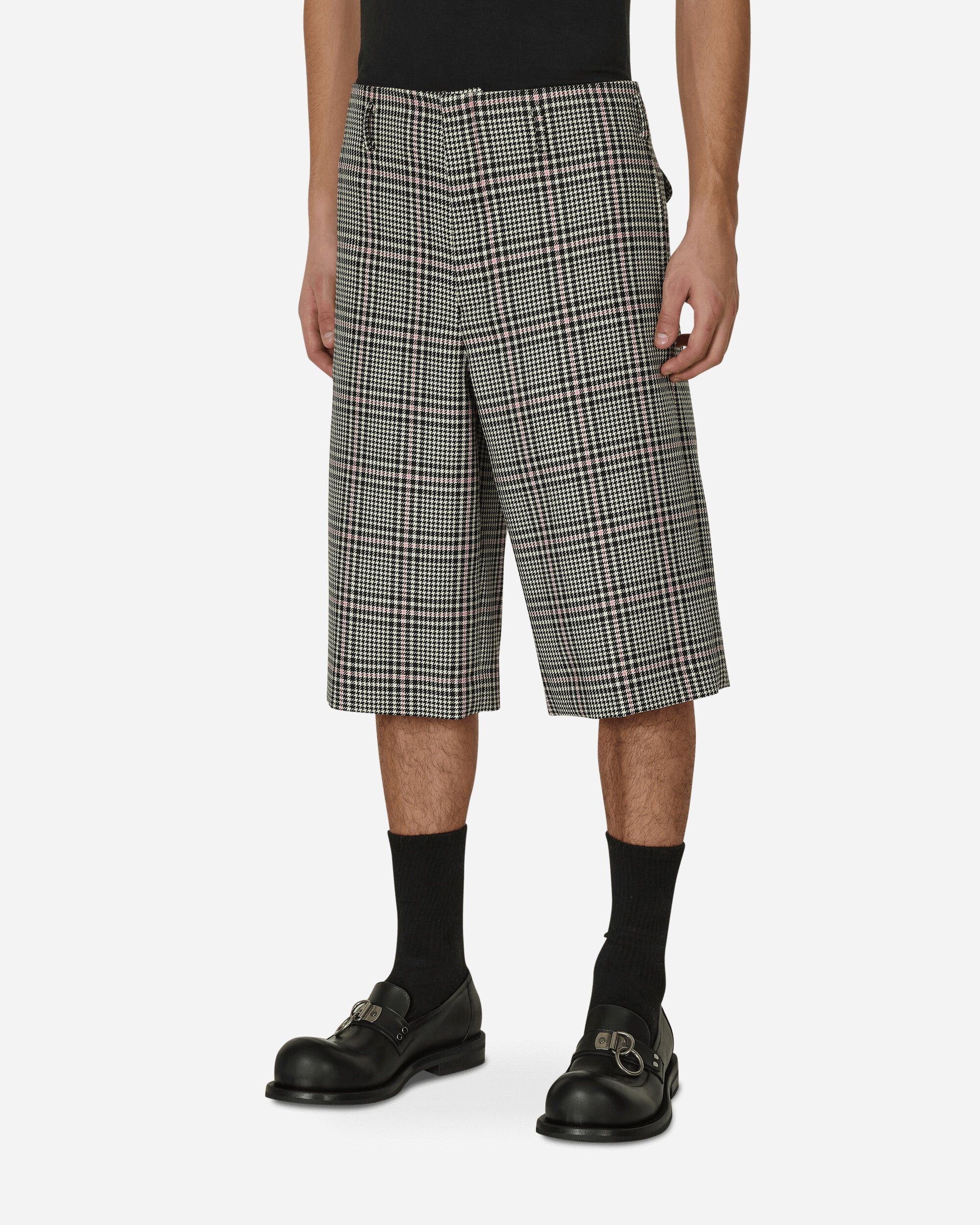 Checked Wool Shorts Multicolor