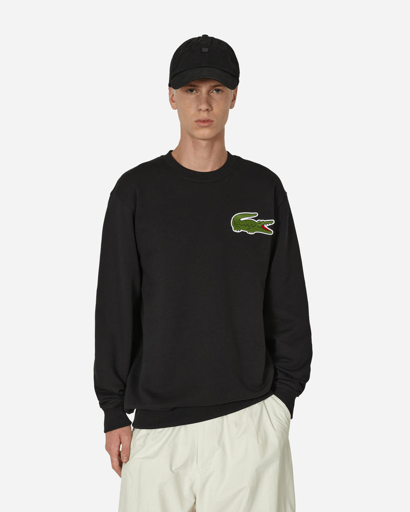 Comme Des Garçons Shirt Mens Sweatshirt Knit X Lacoste Black Sweatshirts Crewneck FL-T005-W23  1