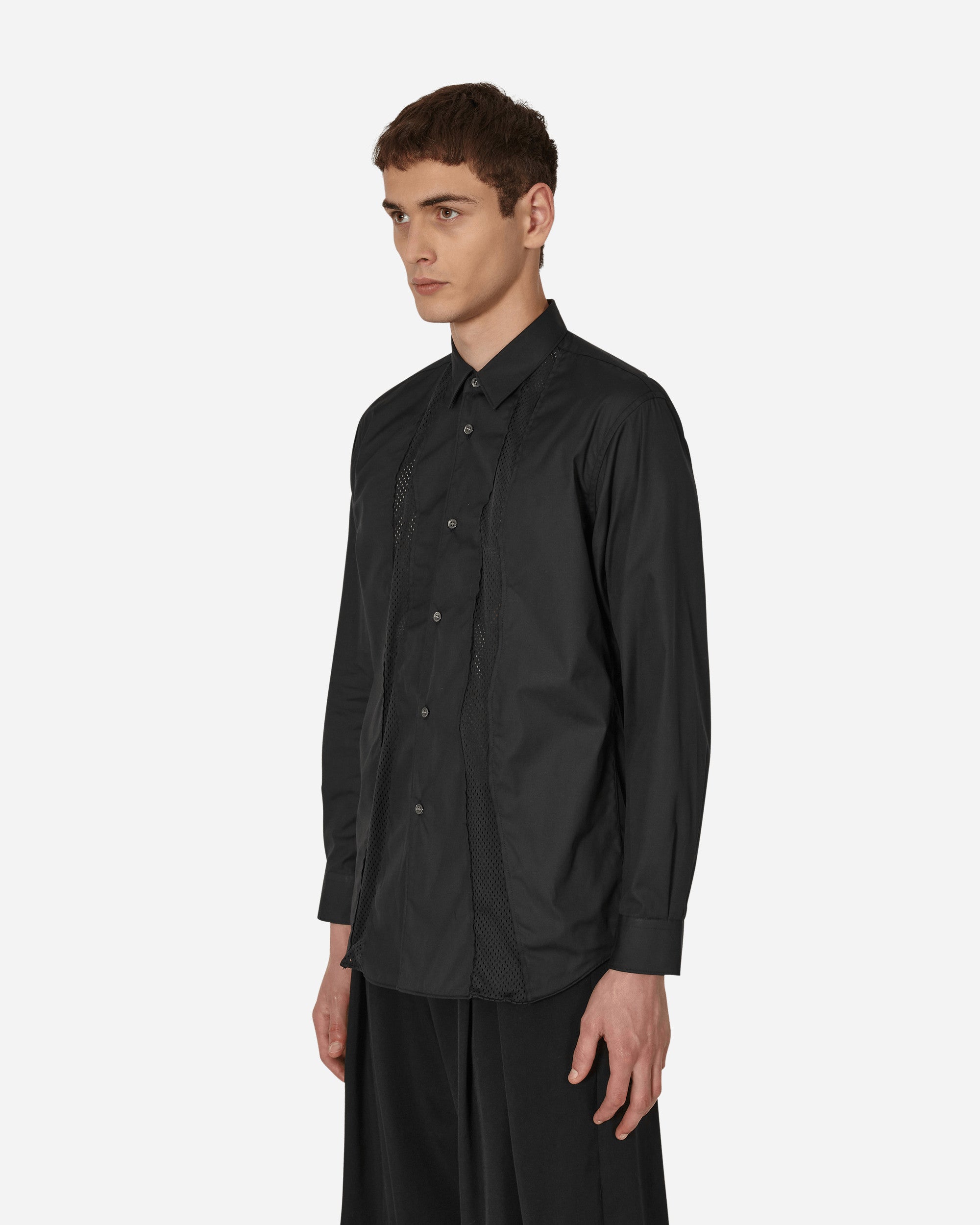 Comme Des Garçons Shirt Mens Shirt Woven Black Shirts Longsleeve FJ-B022-W22 1