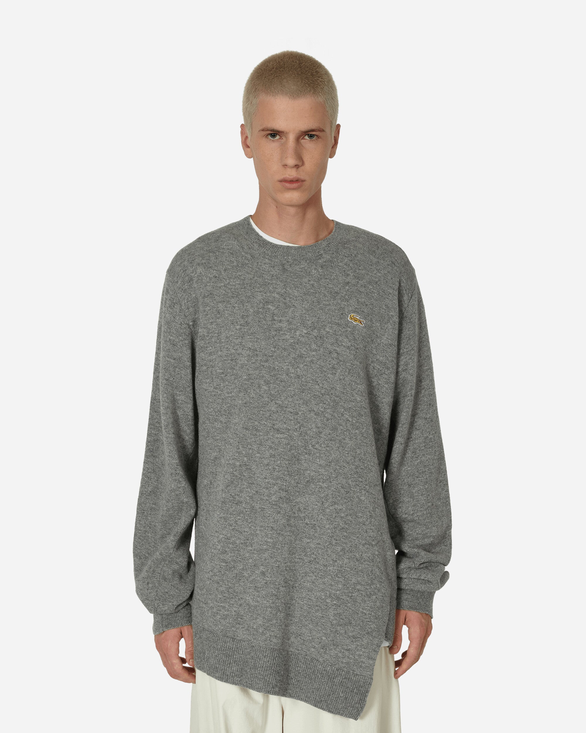 Lacoste Asymmetric Sweater Grey