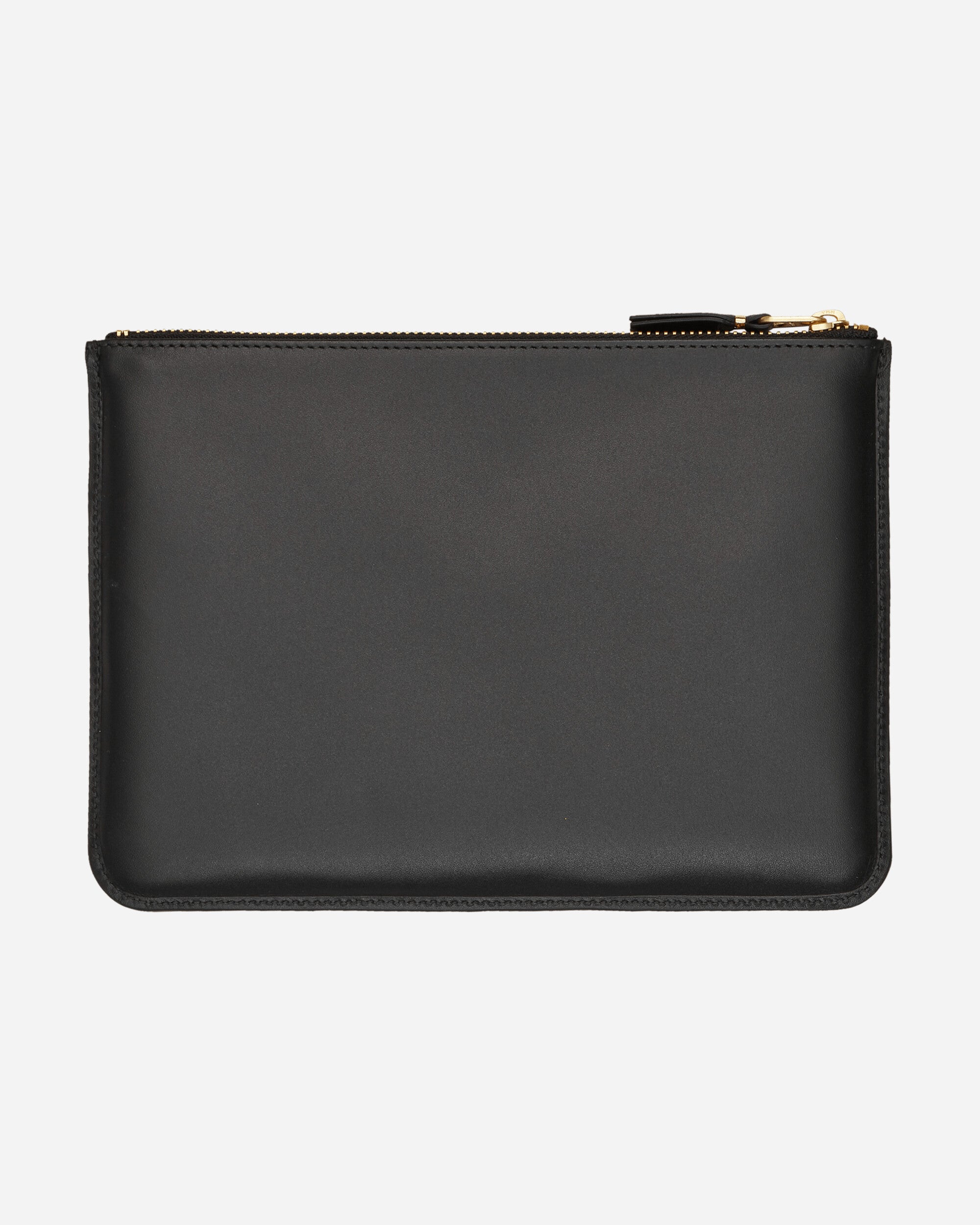 Classic Print Leather Pouch Black