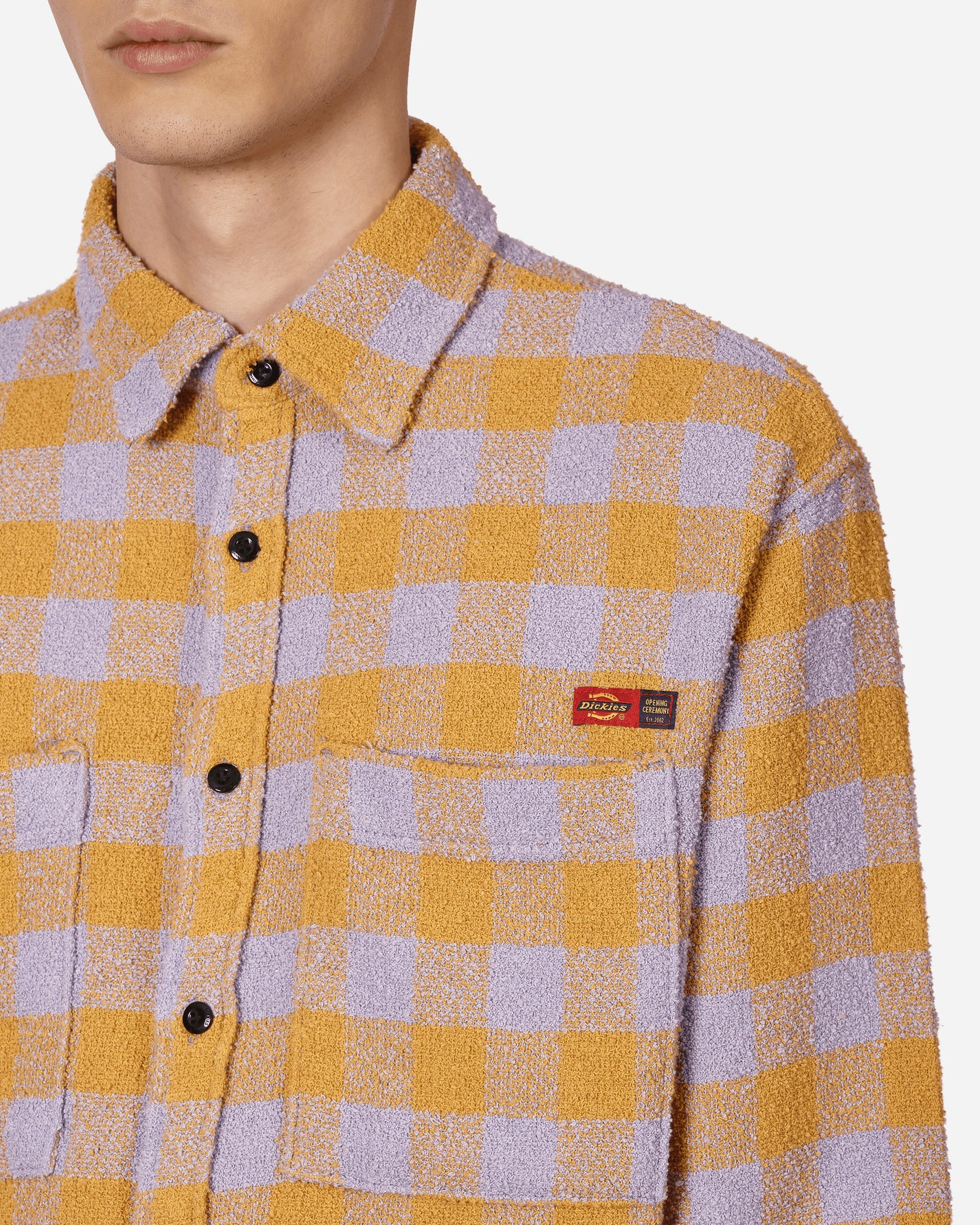 Dickies Oc X Dickies Tweed Shirt Check Lilac Shirts Longsleeve DK0A4Y4W E881