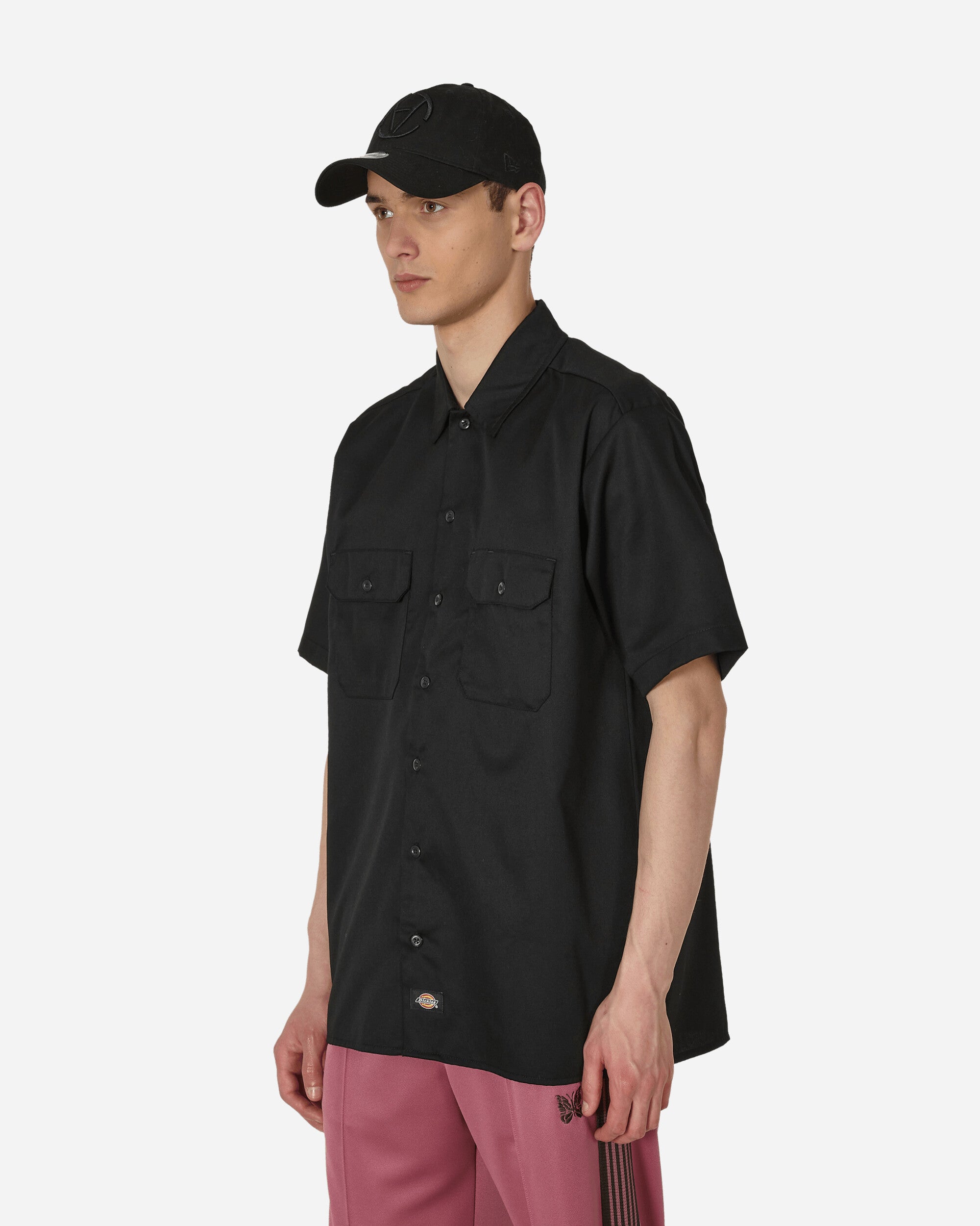 Dickies Work Shirt Ss Rec Black Shirts Shortsleeve Shirt DK0A4XK7 BLK1