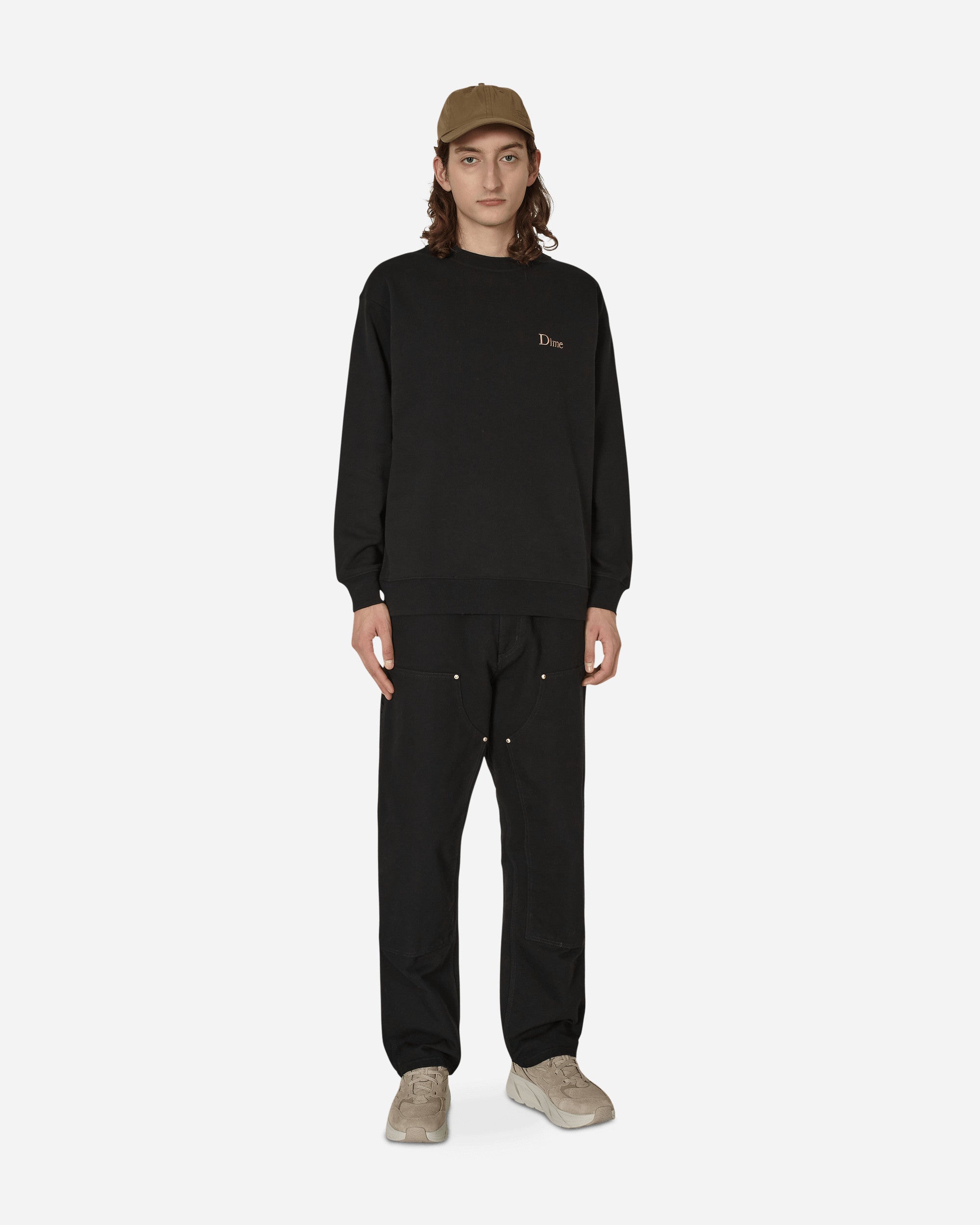 Classic Small Logo Crewneck Sweatshirt Black