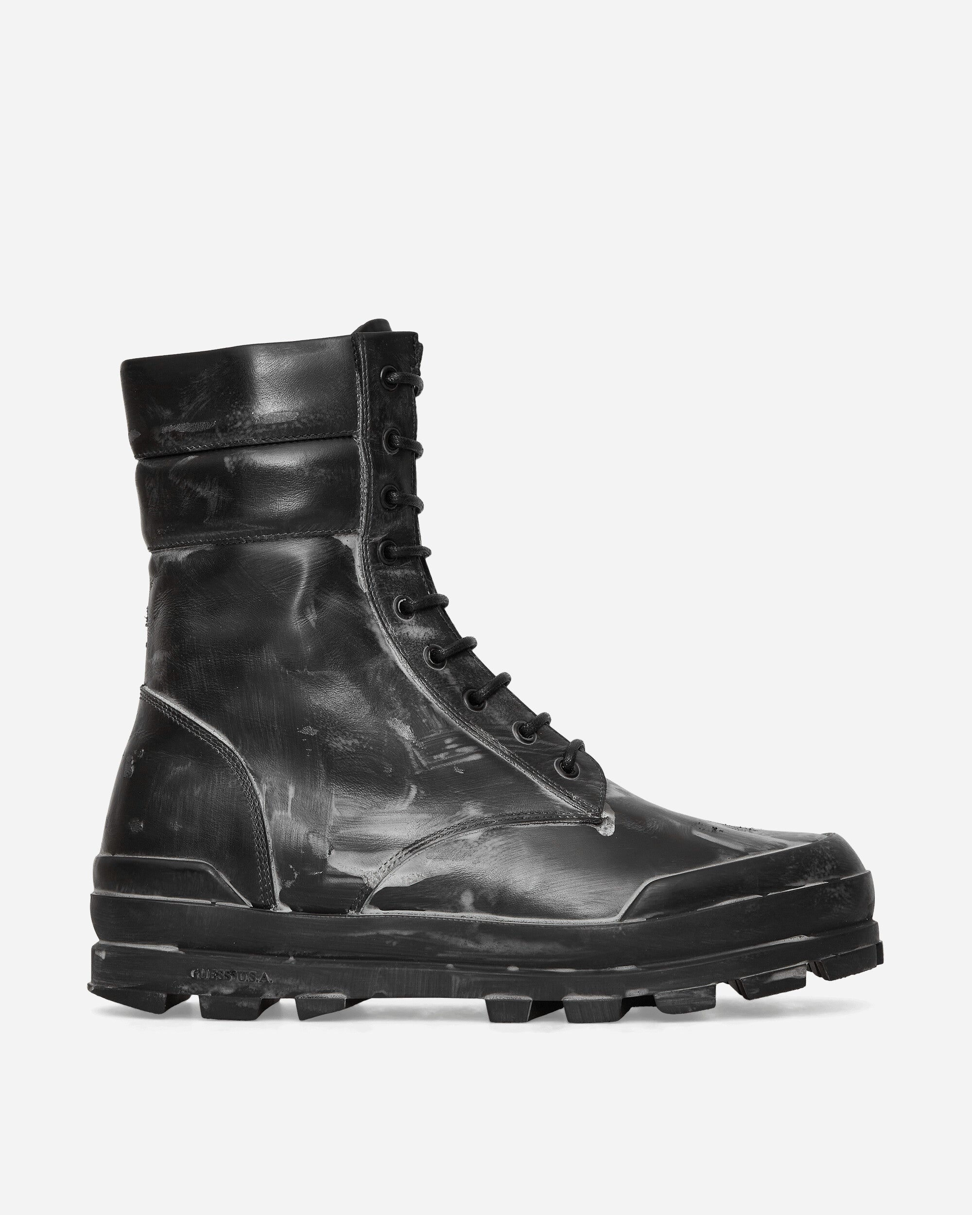 Leather Boots Jet Black