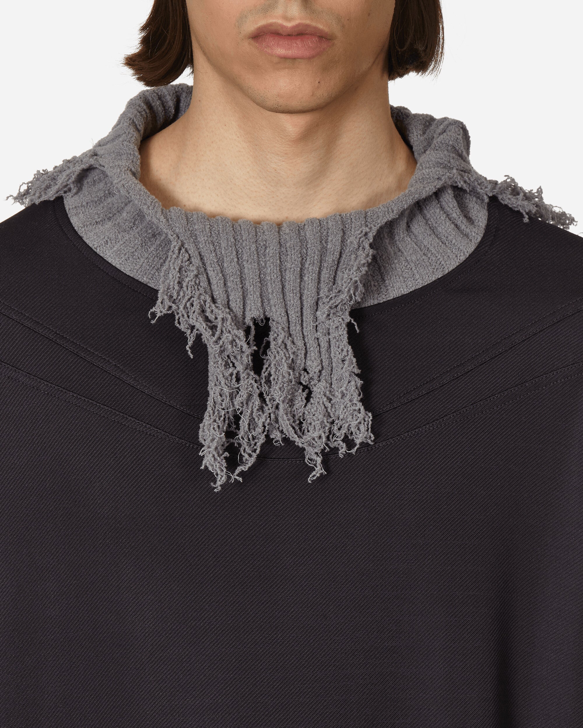 Kiko Kostadinov Cedid Rib Pullover Dark Blue/Ash Grey  Knitwears Sweaters KKSS23TP02-68  001