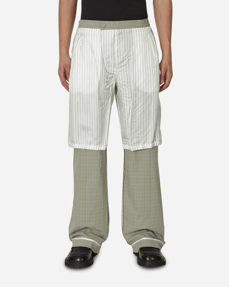 Kiko Kostadinov Orma Reversible Trouser Yellow Check/B&W Pinstripe  Pants Trousers KKSS23T07-24  001
