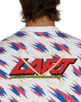 L'Art De L'Automobile All Over Mock Neck White T-Shirts Longsleeve KAR90PER 001