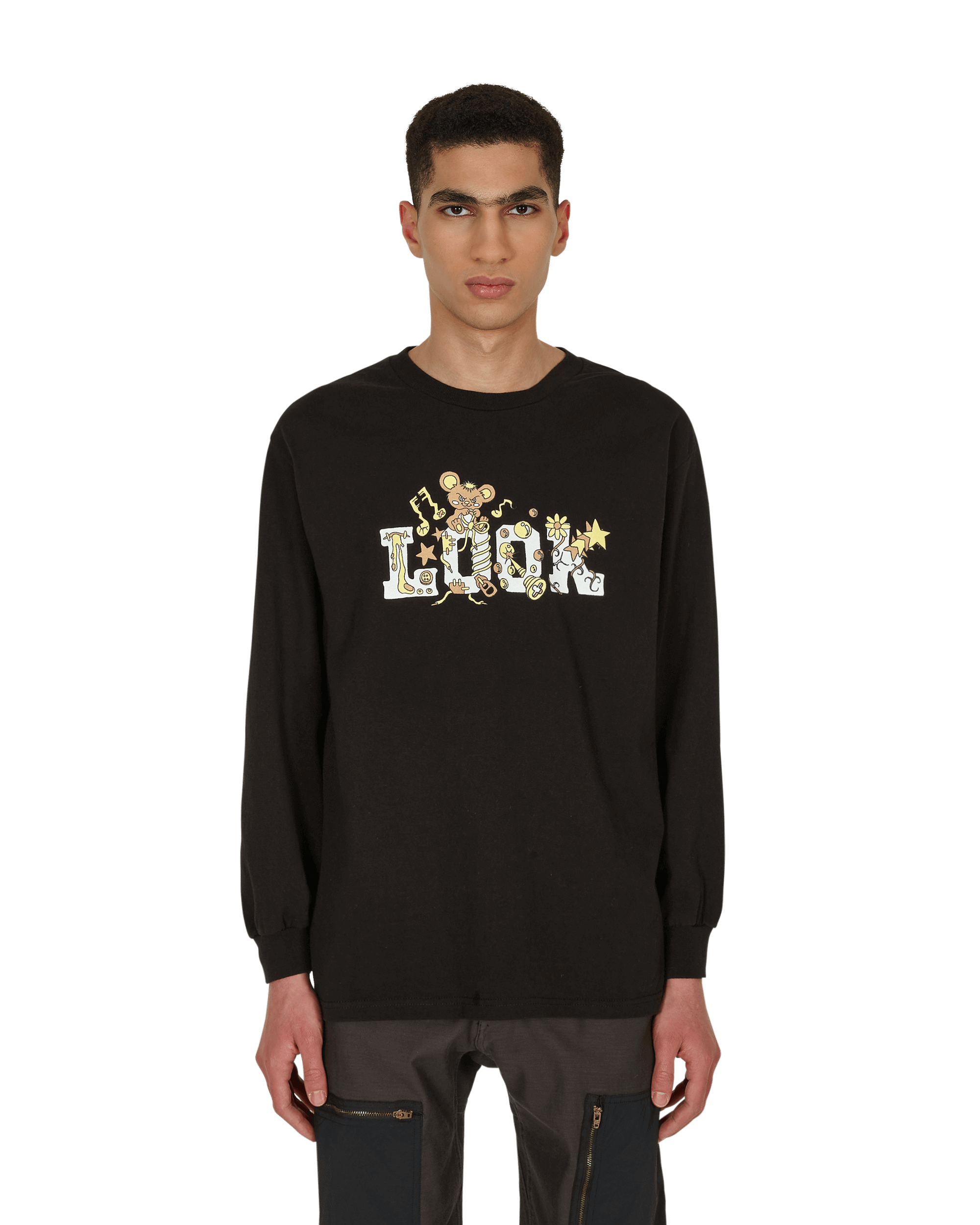 Lqqk Creature Logo Black T-Shirts Longsleeve AW21LQQKTEE003 001