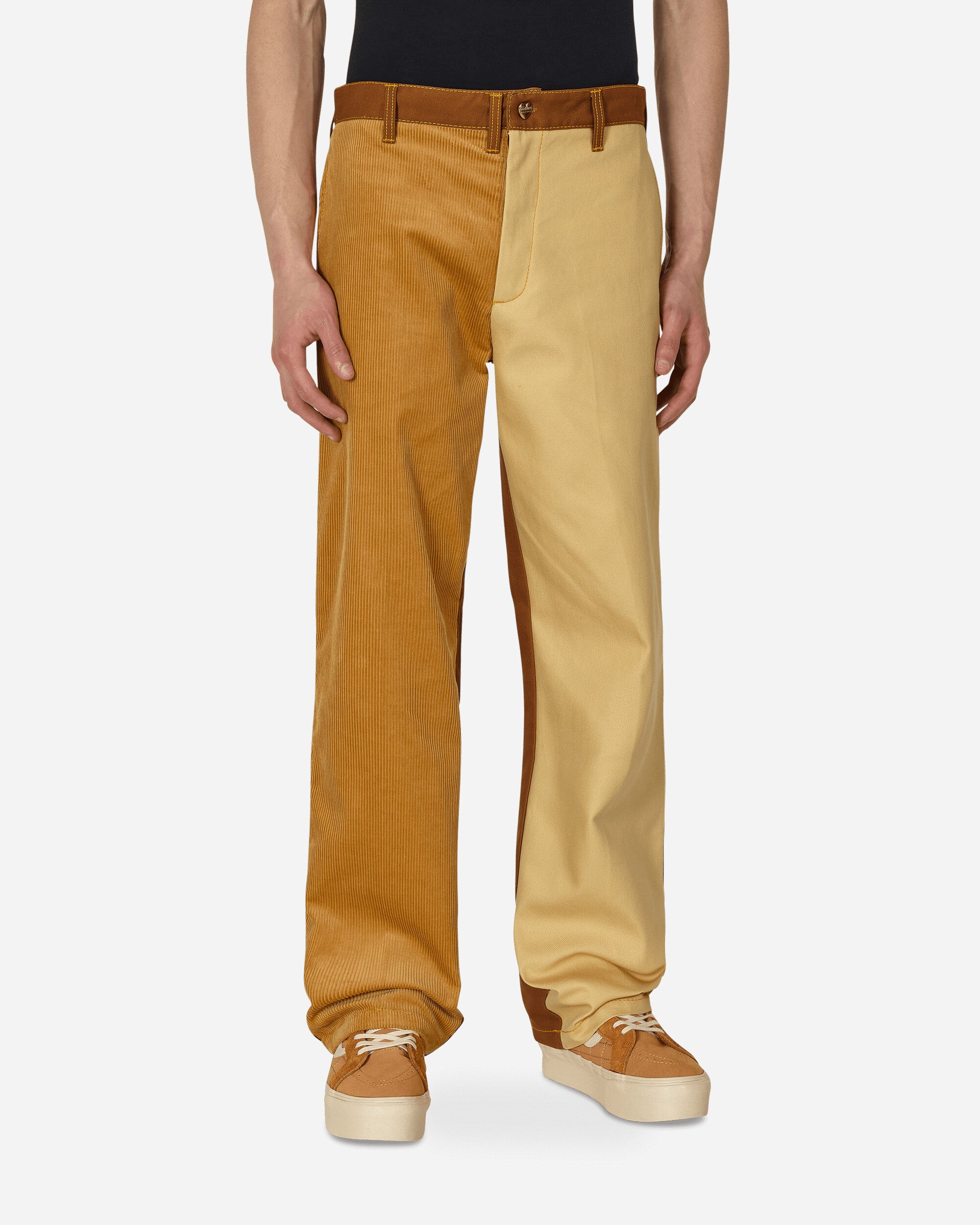 Carhartt WIP Colour-Block Trousers Brown